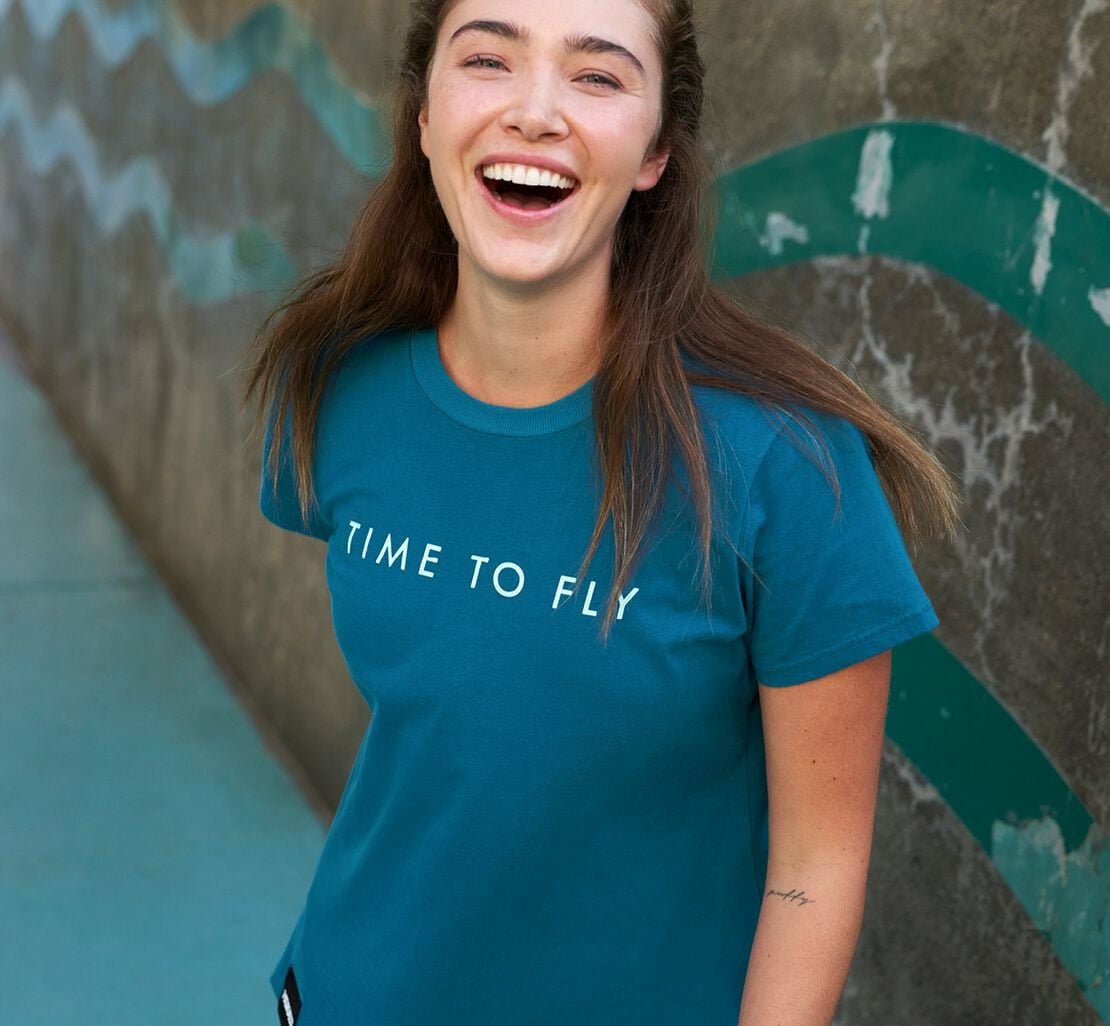 Women's Brand Tee Moroccan Blue