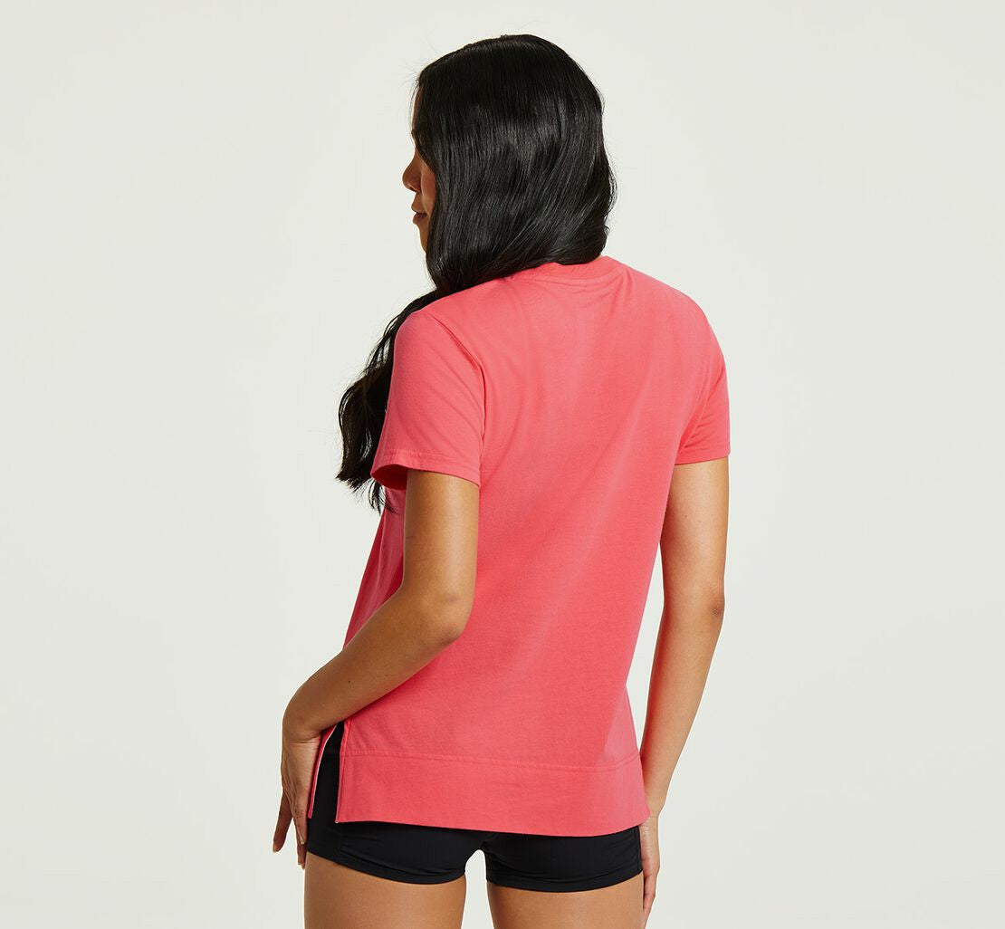 Women's Brand Tee Paradise Pink / White