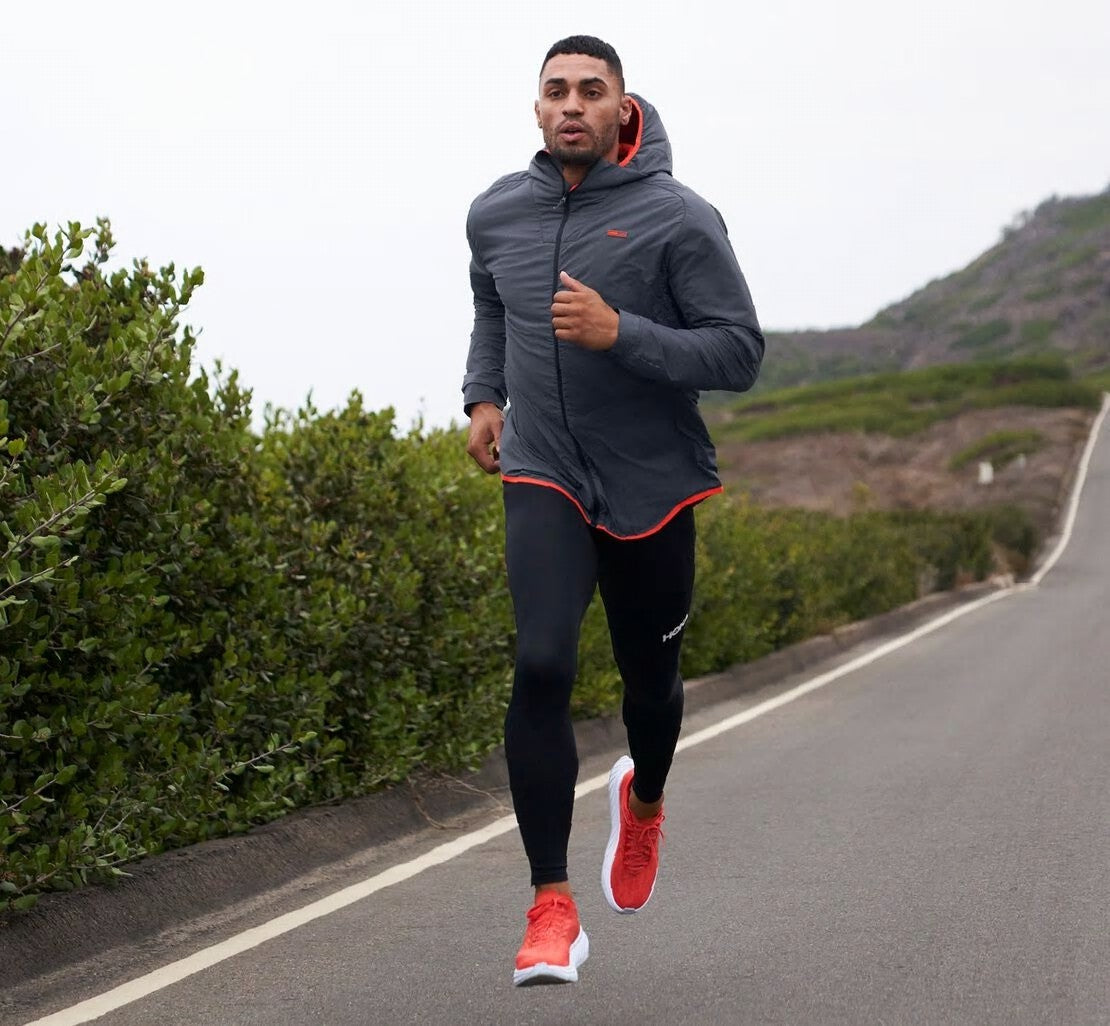 Men's Hybrid Run Jacket Ombre Blue