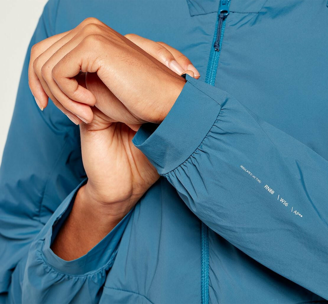 Women's Hybrid Run Jacket Moroccan Blue
