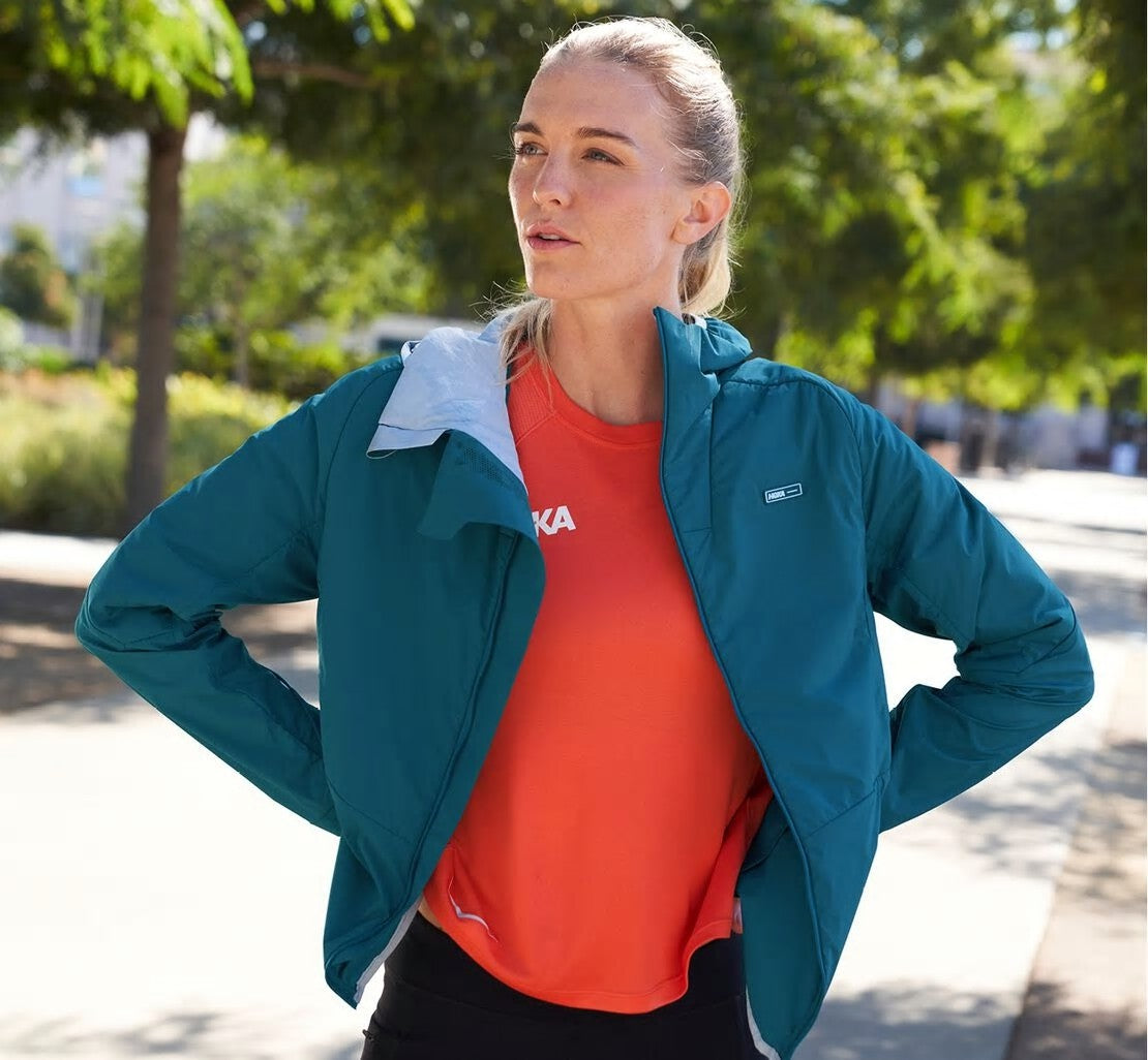 Women's Hybrid Run Jacket Moroccan Blue