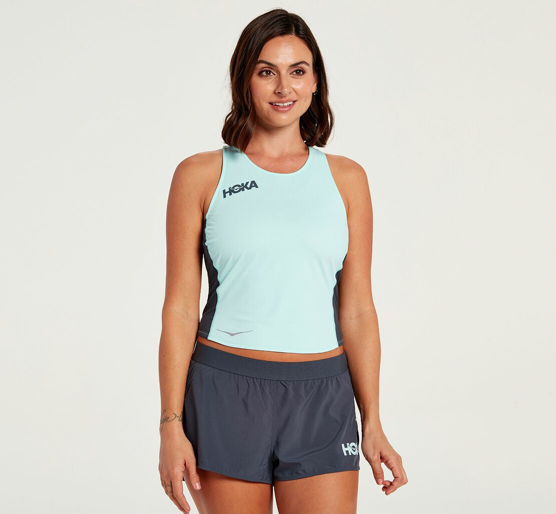Women's Fitted Tank Blue Tint