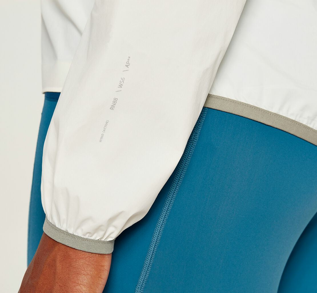 Women's Full-Zip Wind Jacket White