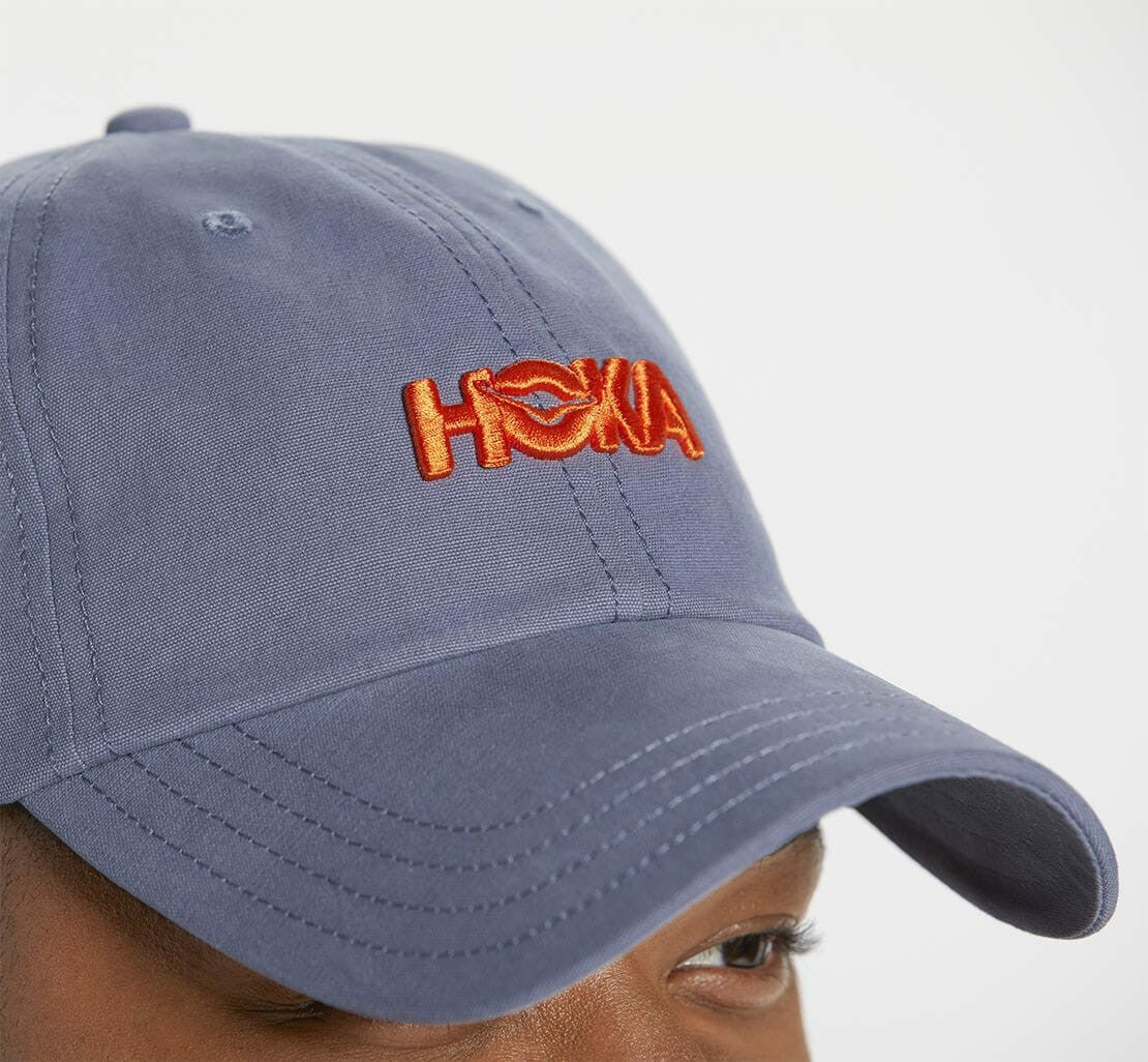 All Gender Casual Hat Blue Grey / Vermilion Orange