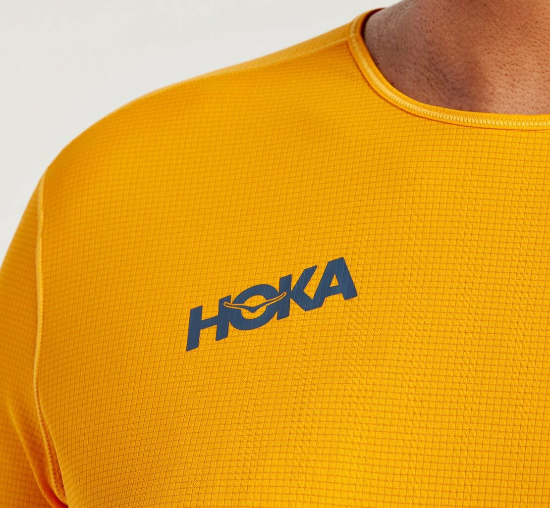 Men's Performance 3/4 Sleeve Saffron