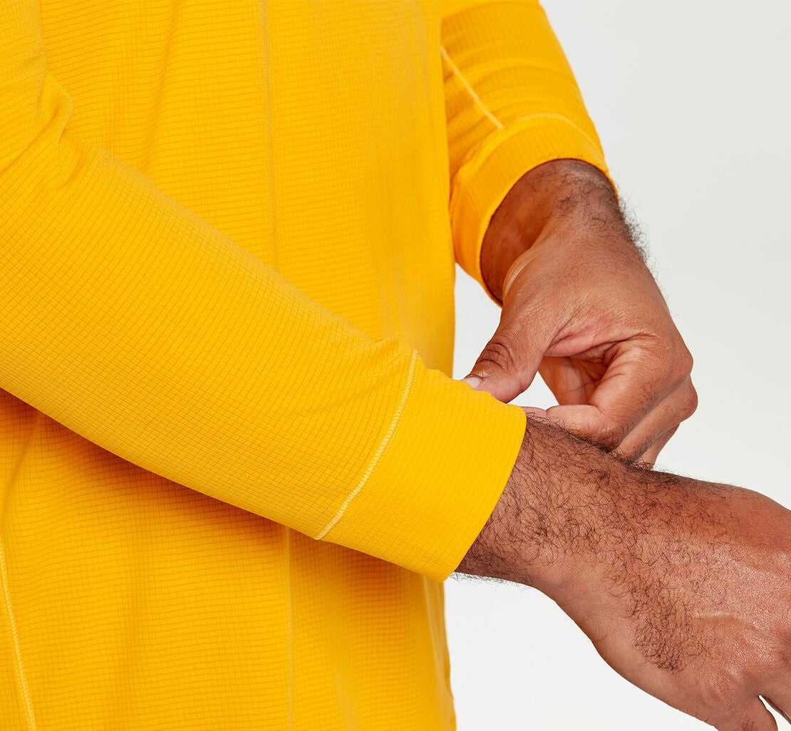 Men's Performance 3/4 Sleeve Saffron
