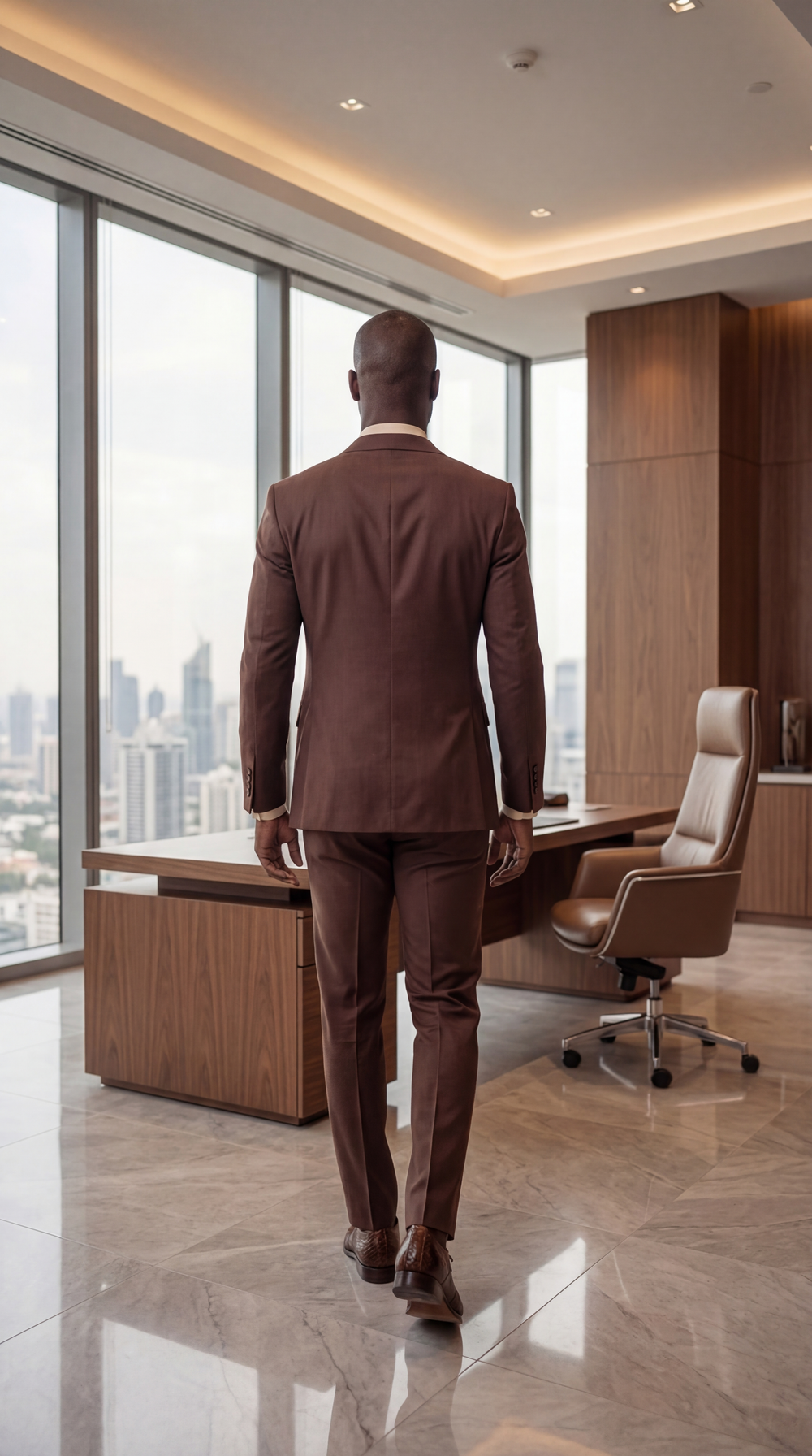 The Valmont Tan Python Leather Derby Shoe On Sale