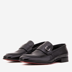 The Blackwell Black Patent Bit Loafer Shoe Universal Fit