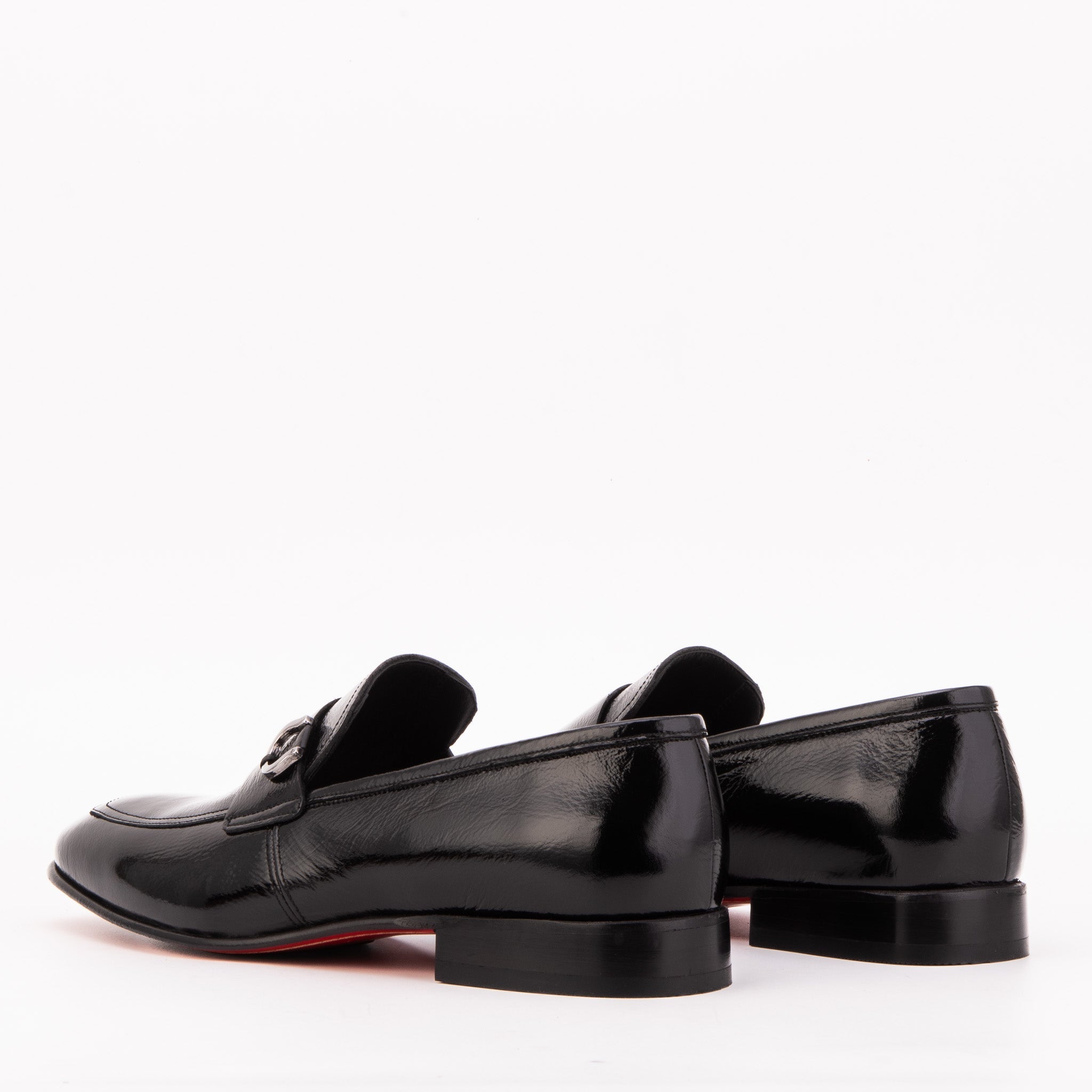 The Blackwell Black Patent Bit Loafer Shoe Universal Fit