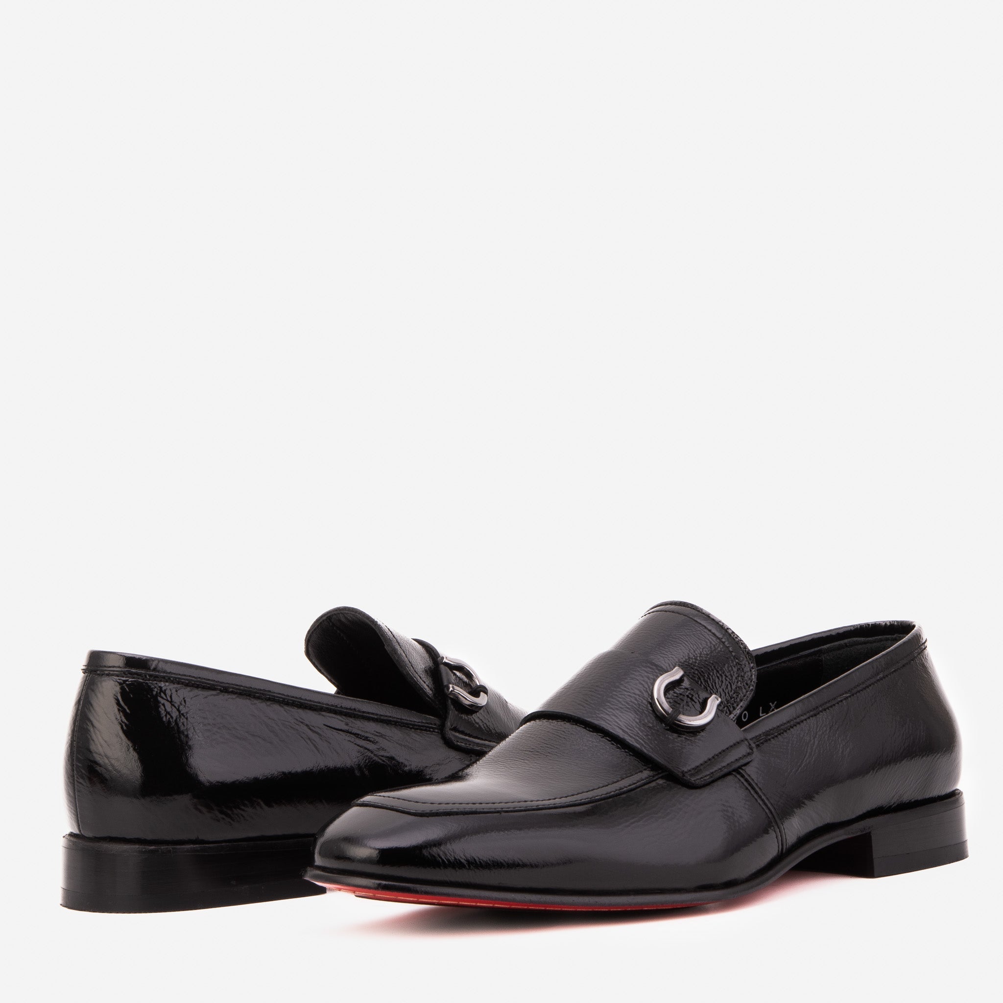 The Blackwell Black Patent Bit Loafer Shoe Universal Fit