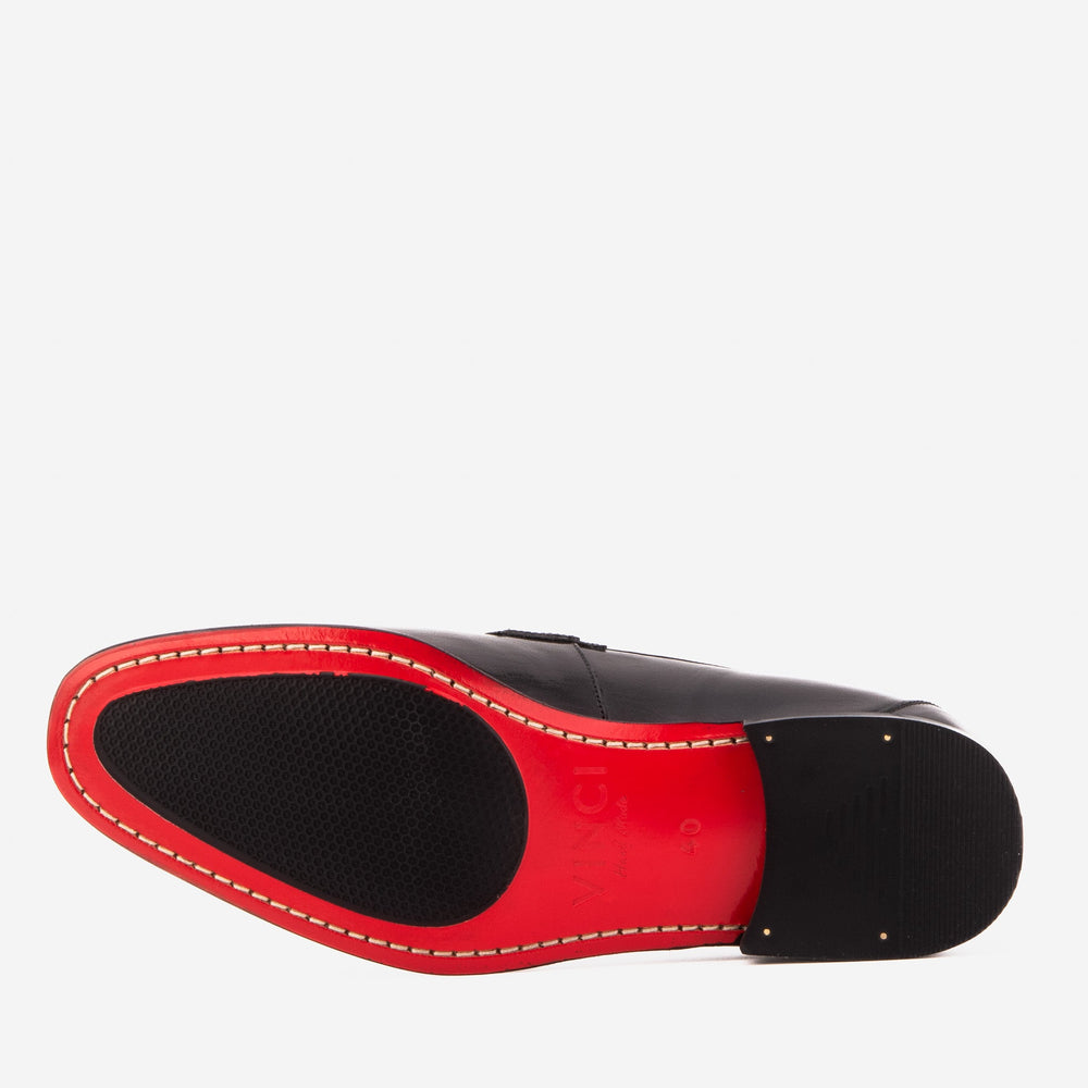 The Blackwell Black Patent Bit Loafer Shoe Universal Fit