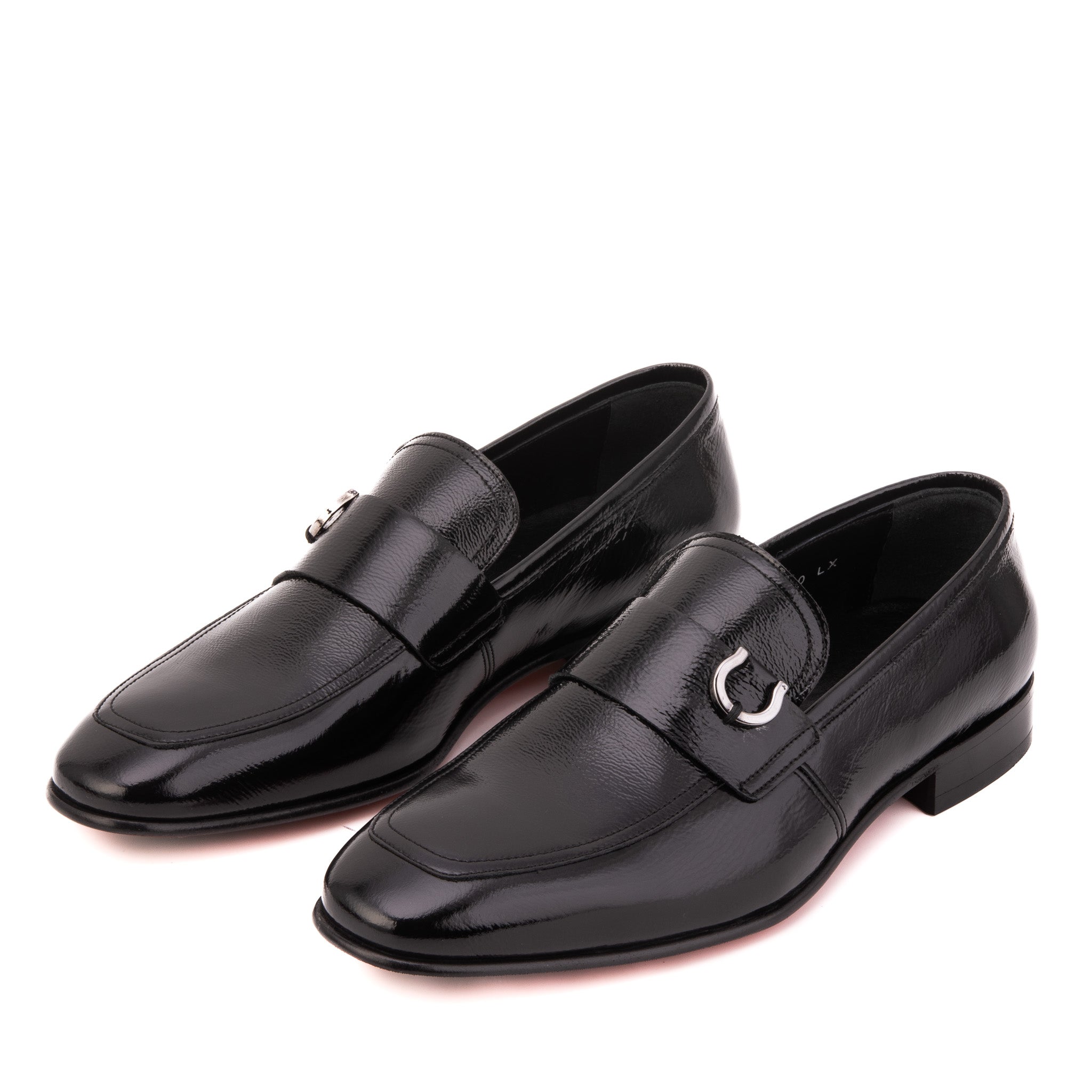The Blackwell Black Patent Bit Loafer Shoe Universal Fit