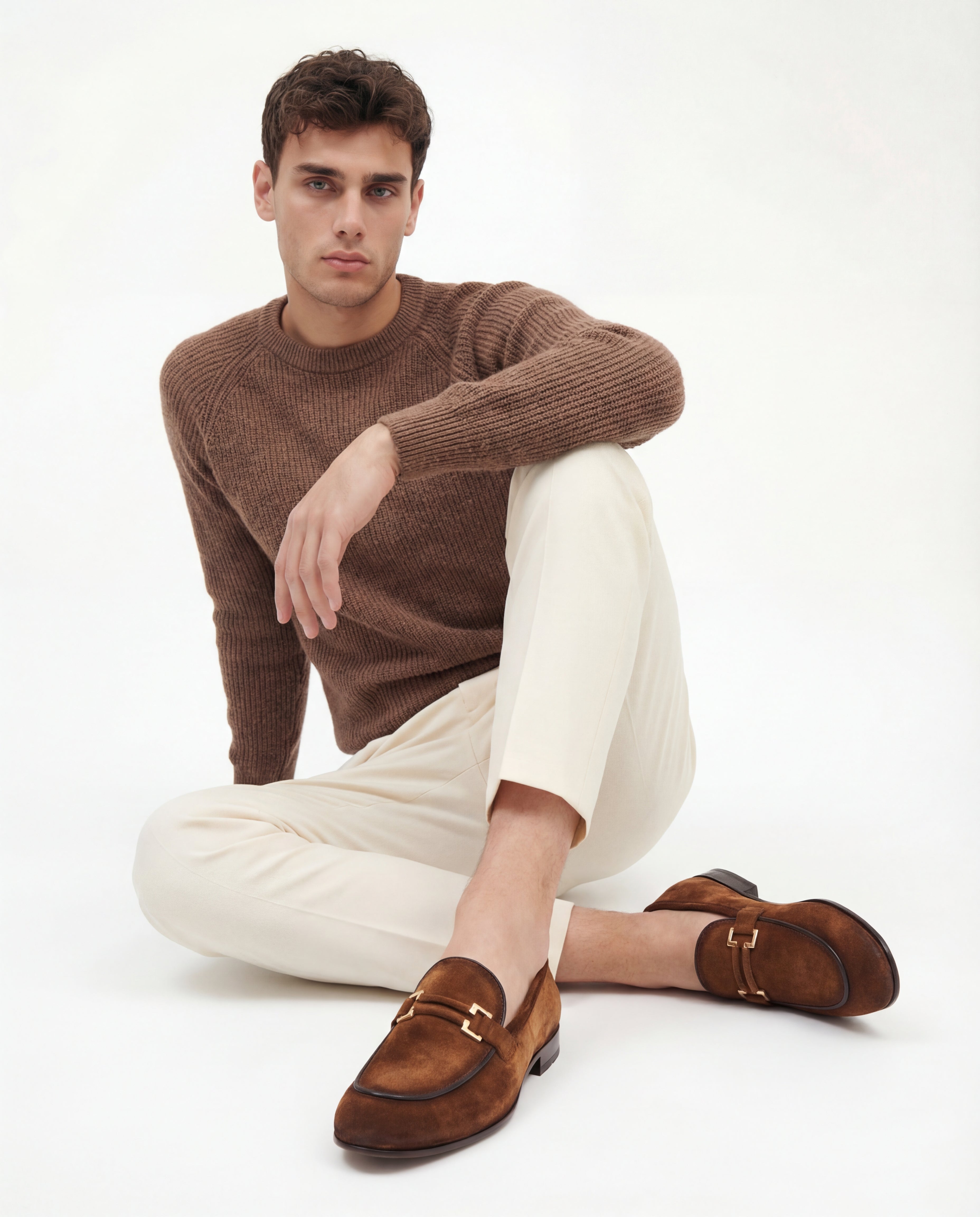 The Brooks Brown Suede Bit Loafer Shoe Fine Craftsmanship