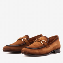 The Brooks Brown Suede Bit Loafer Shoe Fine Craftsmanship