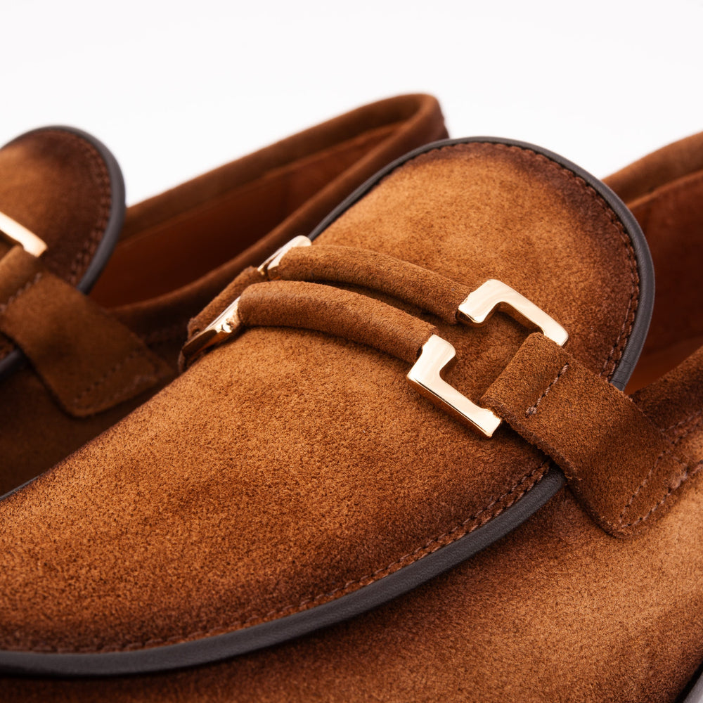 The Brooks Brown Suede Bit Loafer Shoe Fine Craftsmanship