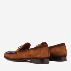 The Brooks Brown Suede Bit Loafer Shoe Fine Craftsmanship