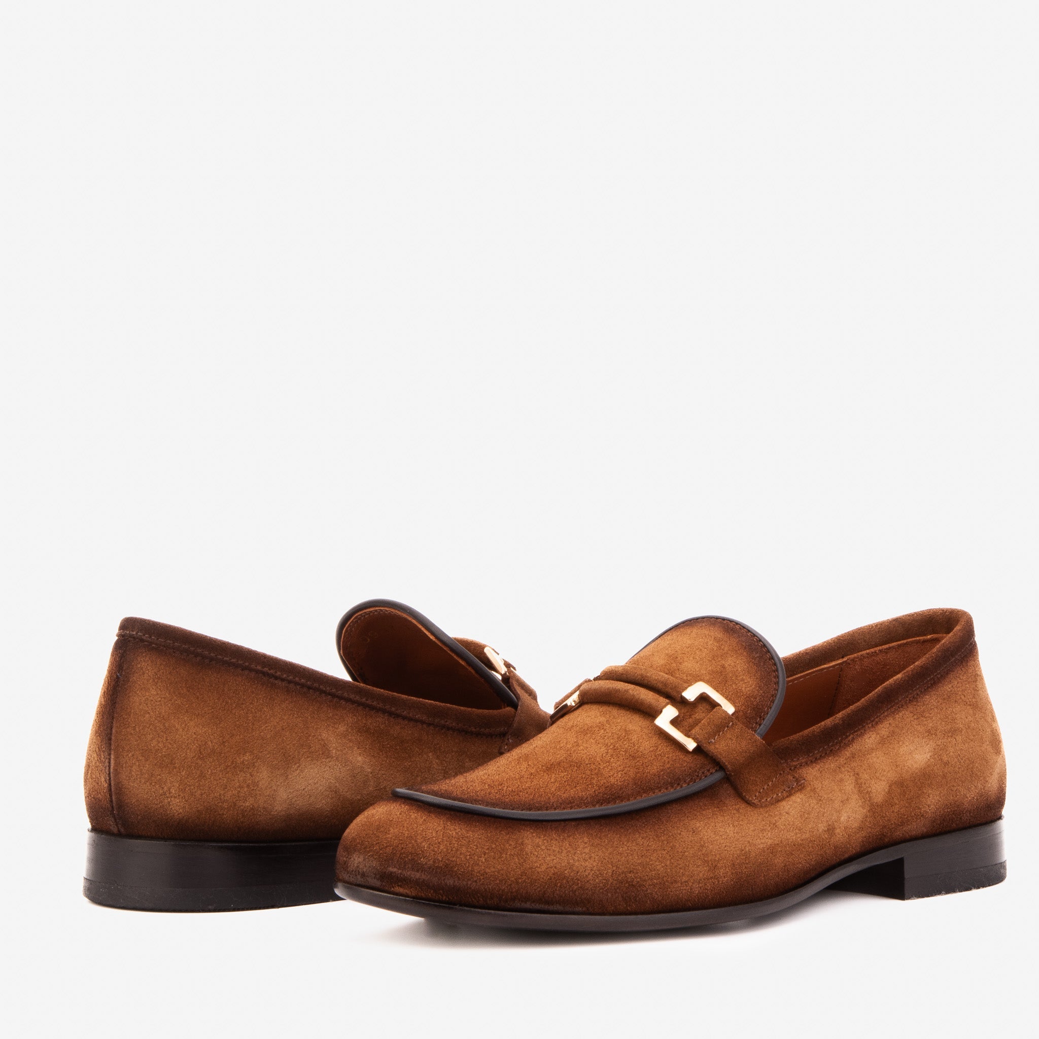 The Brooks Brown Suede Bit Loafer Shoe Fine Craftsmanship