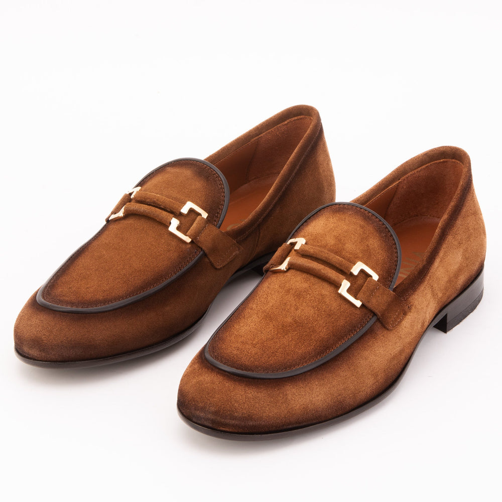 The Brooks Brown Suede Bit Loafer Shoe Fine Craftsmanship