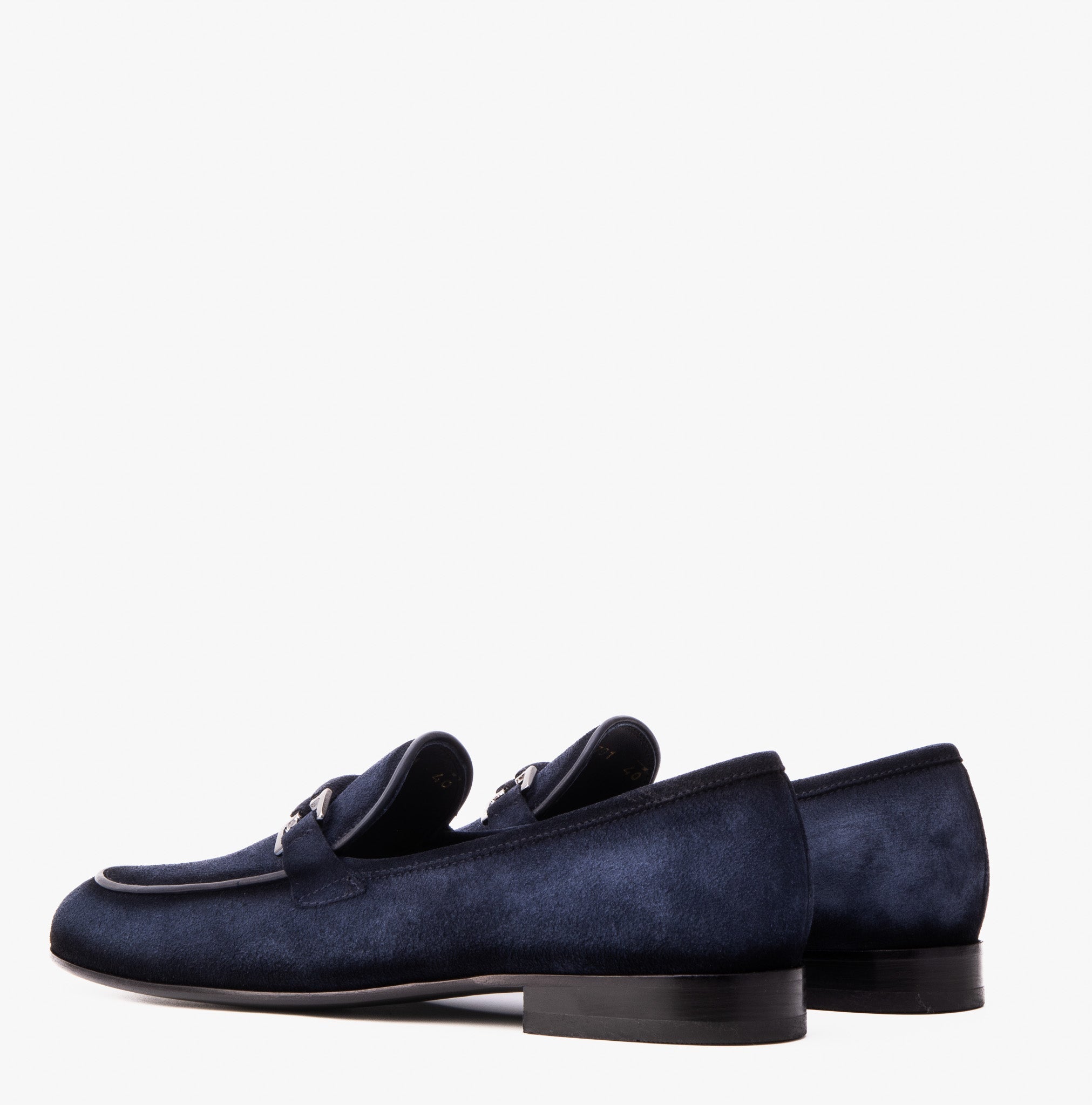 The Brooks Navy Suede Bit Loafer Shoe Exclusive Style