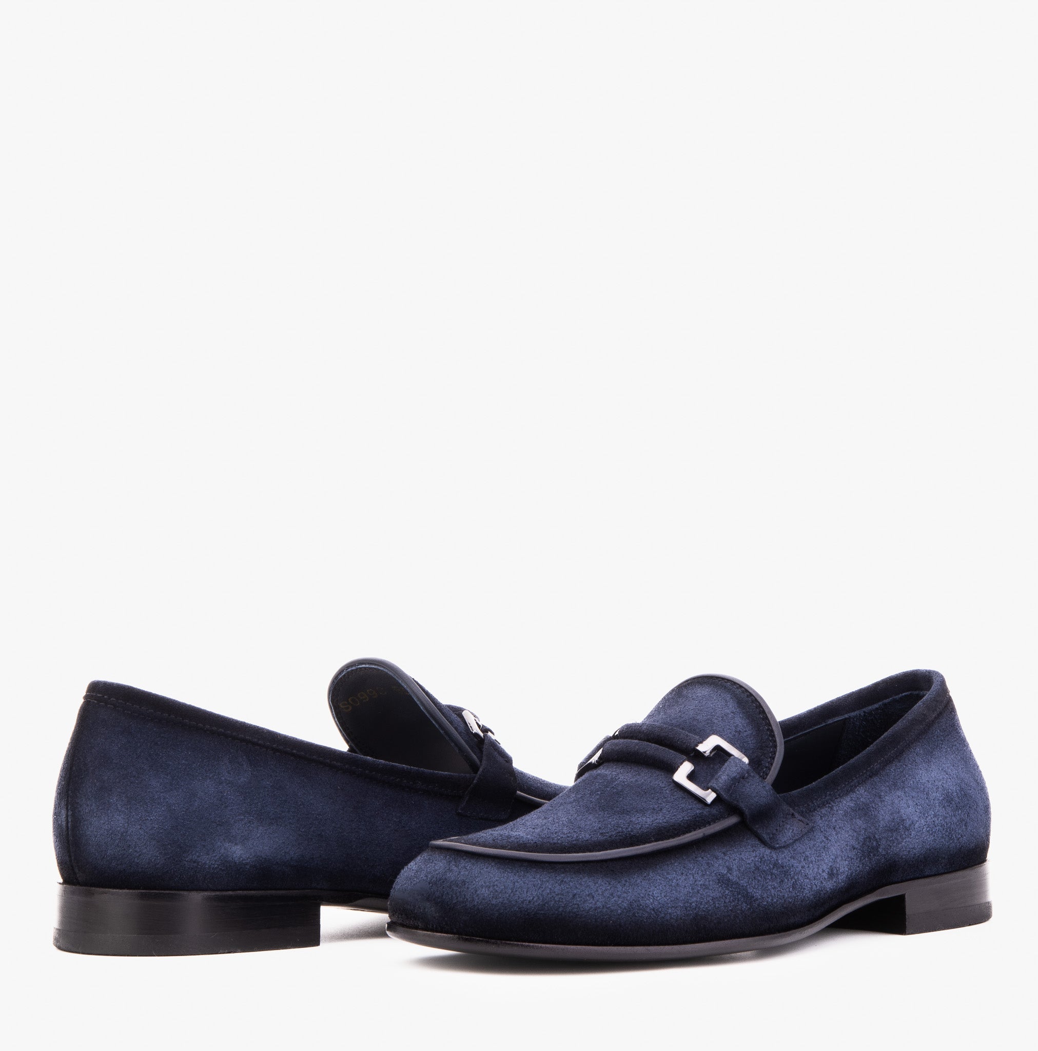 The Brooks Navy Suede Bit Loafer Shoe Exclusive Style
