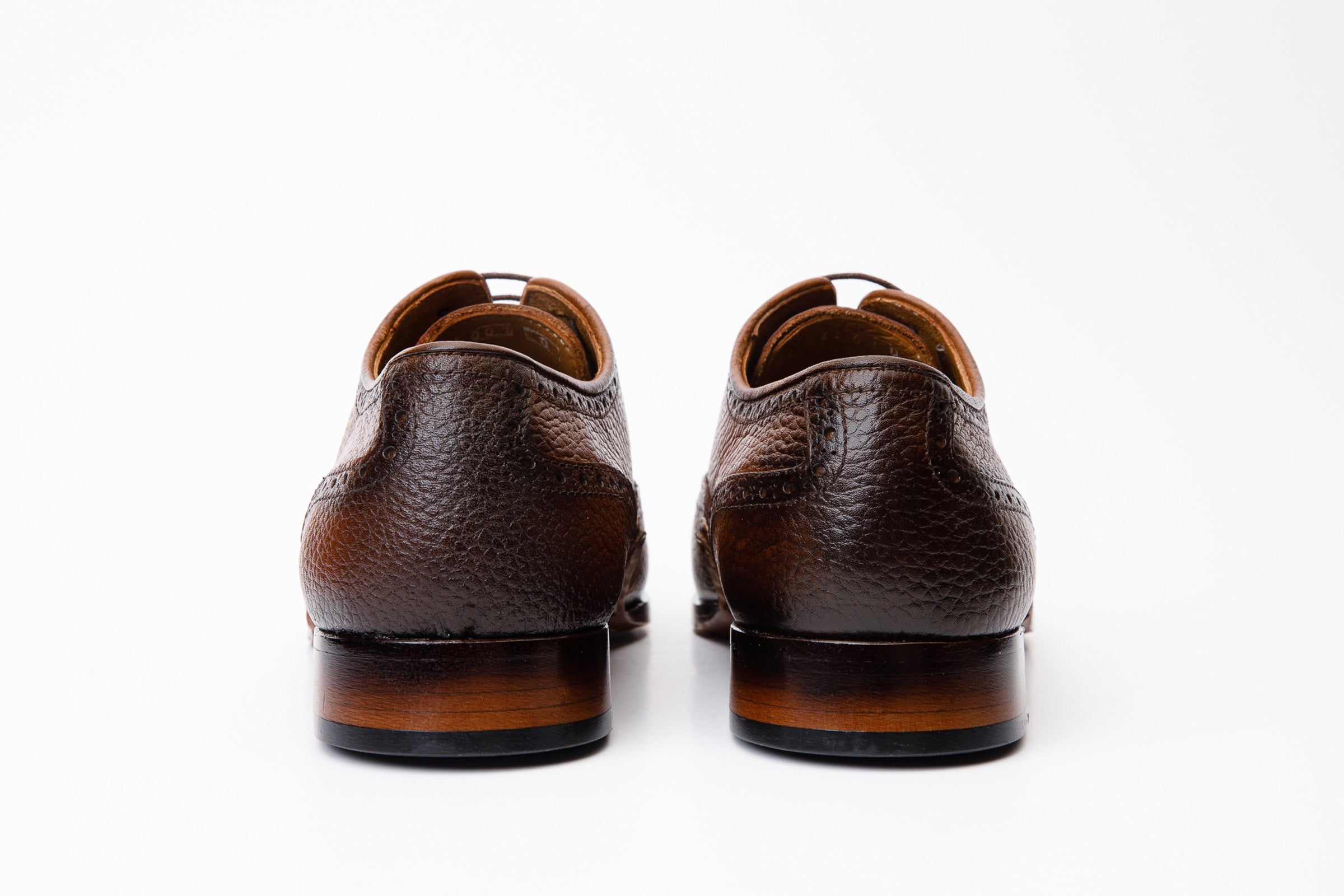 The Draco Handmade Tan Semi Brogue Oxford Shoe Fine Craftsmanship