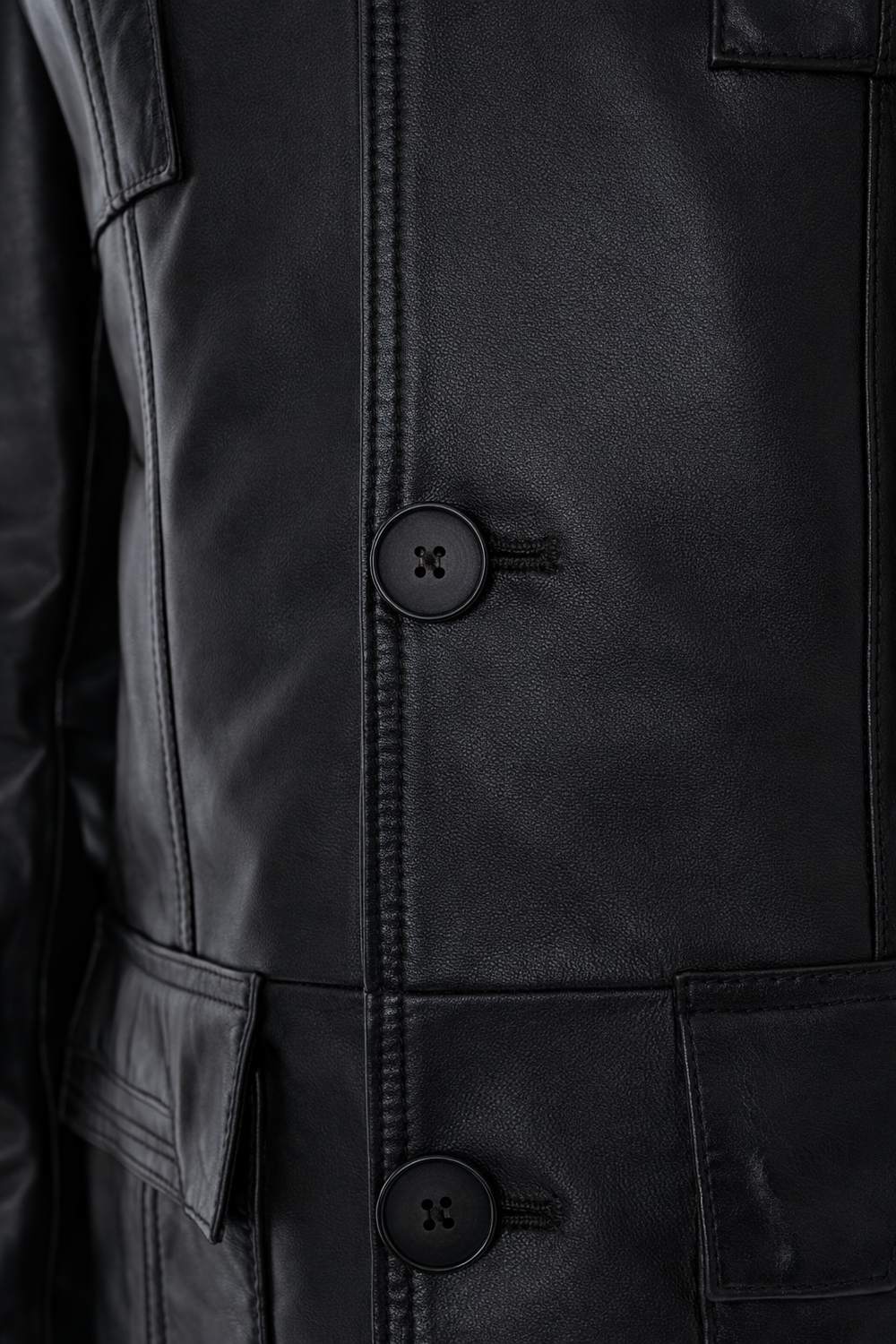 The Ravenna Black Leather Jacket For Sale