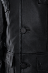 The Ravenna Black Leather Jacket For Sale