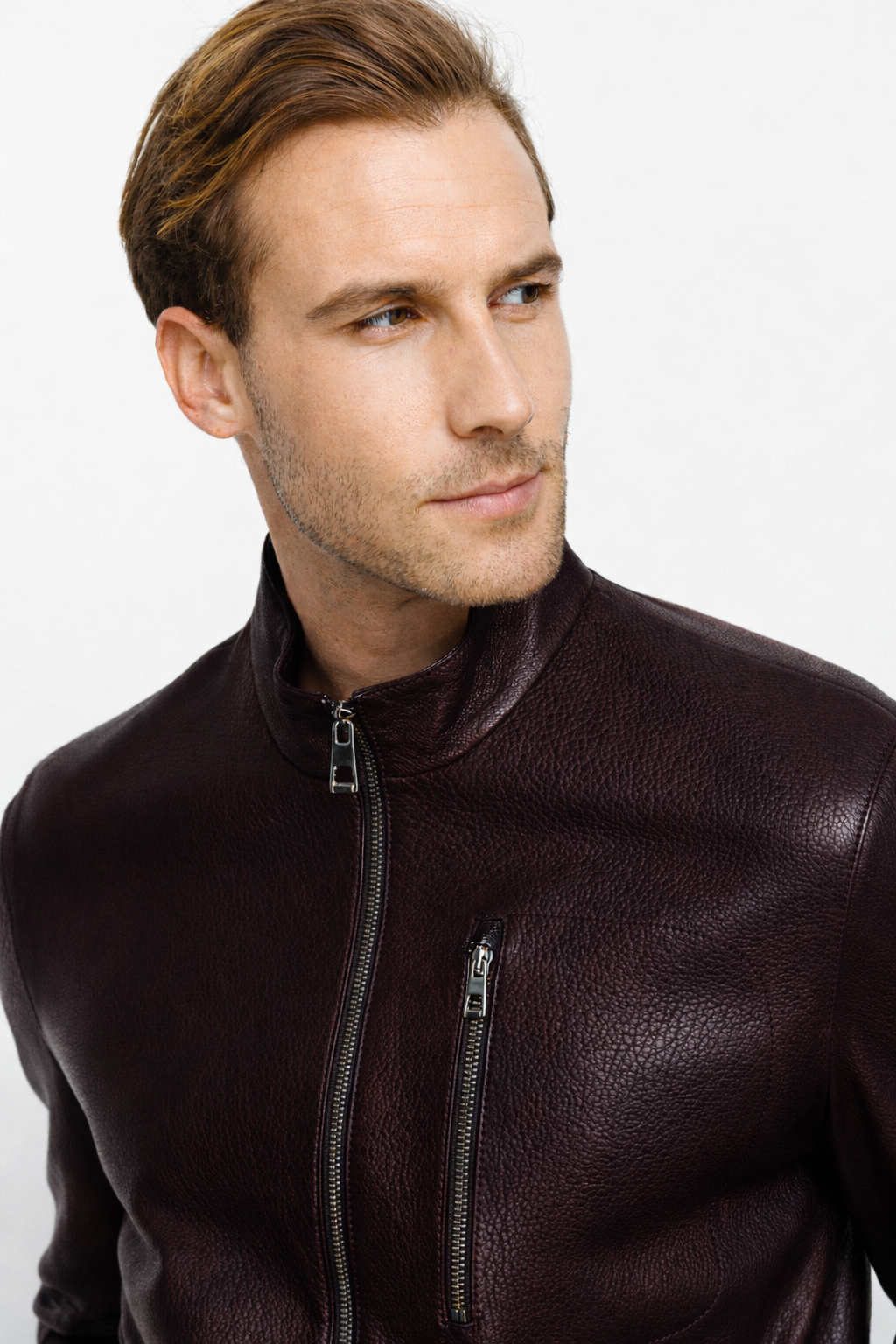 The Blanchard Burgundy Leather Jacket All New