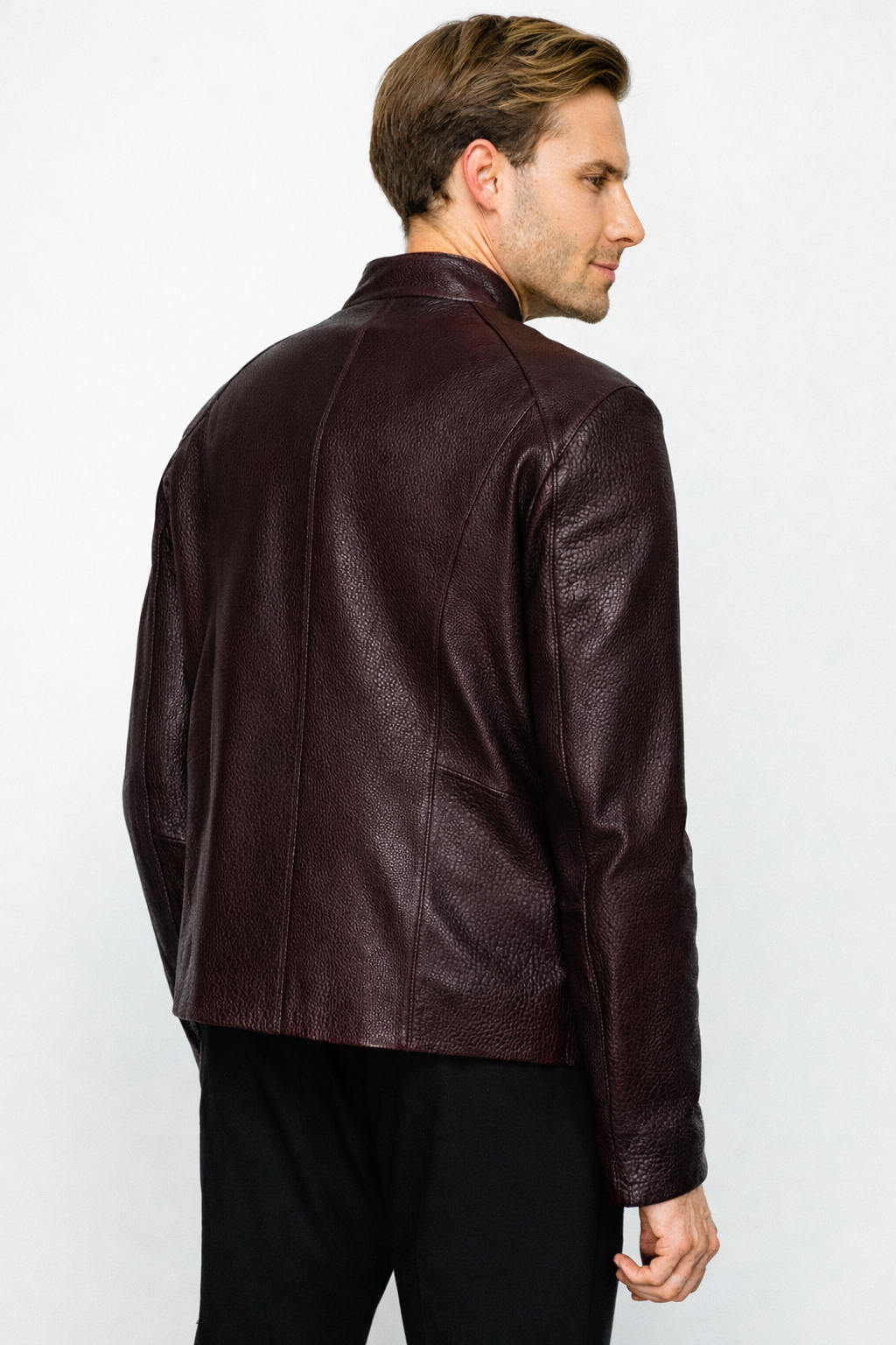 The Blanchard Burgundy Leather Jacket All New