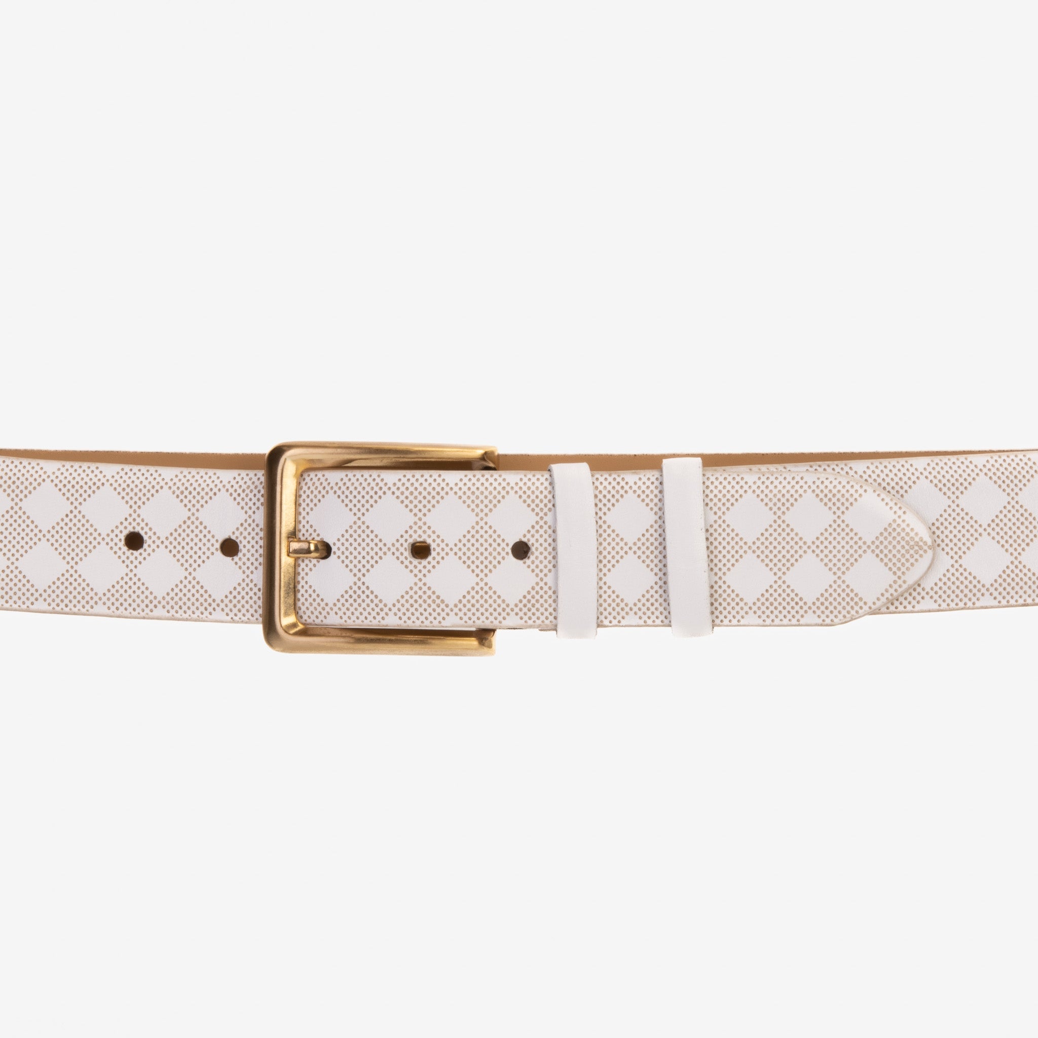 The Cenova White Calfskin Belt Fine Craftsmanship