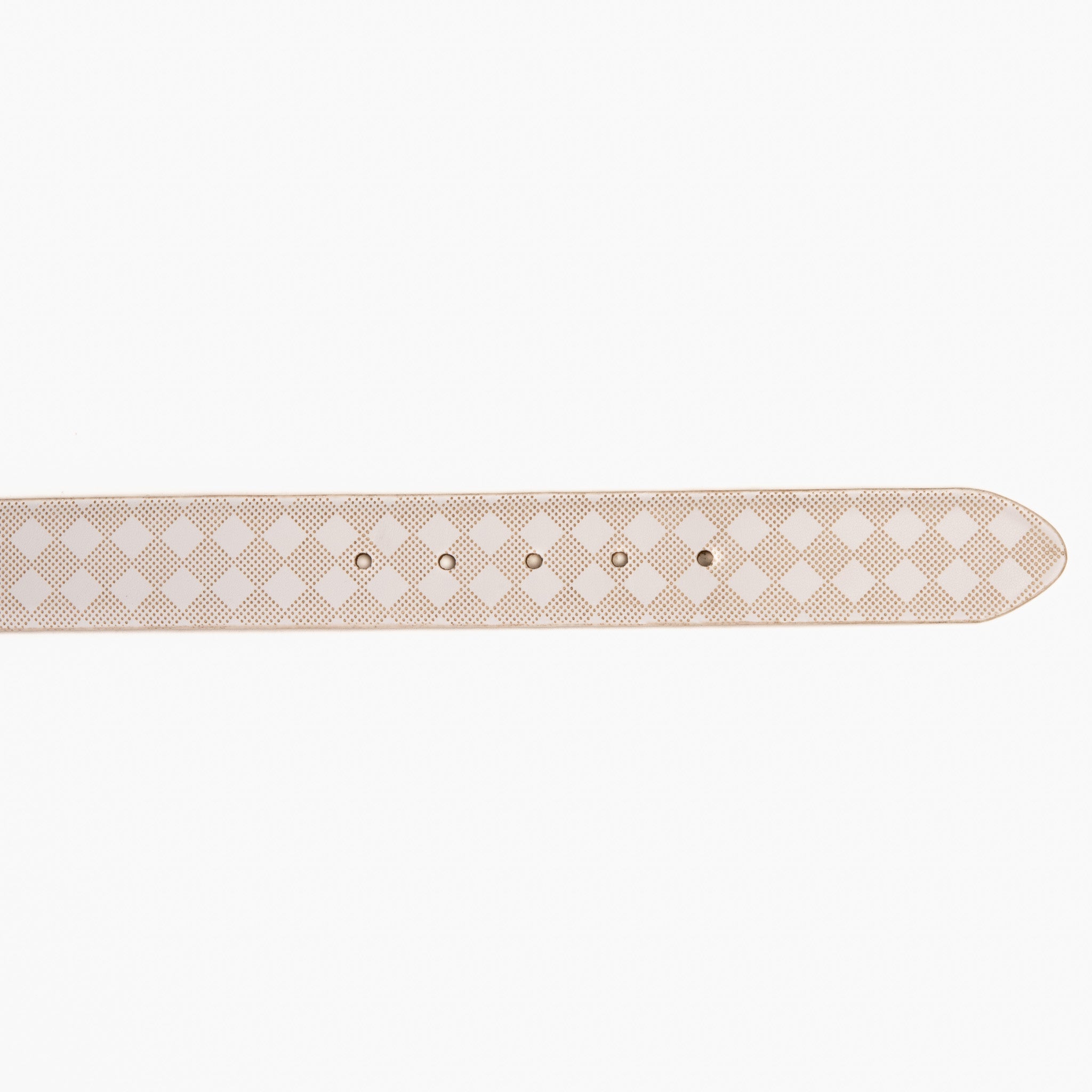 The Cenova White Calfskin Belt Fine Craftsmanship