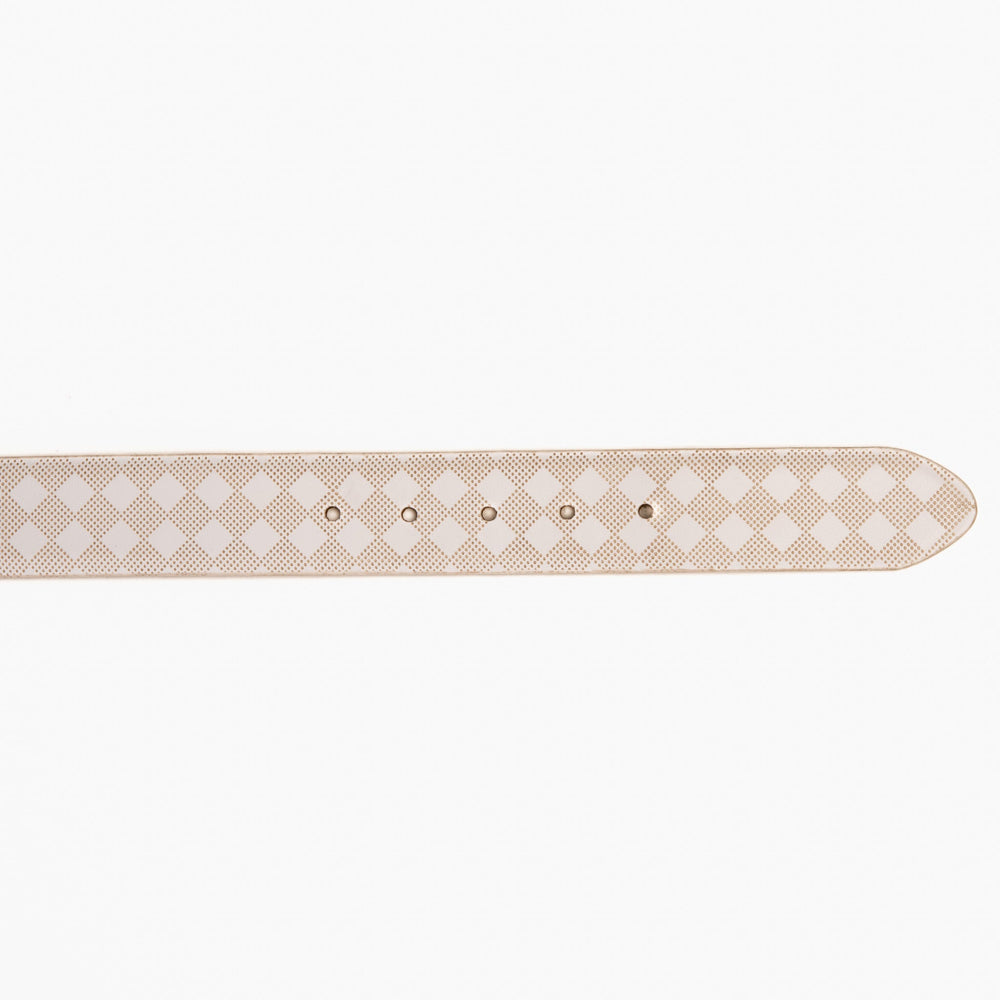 The Cenova White Calfskin Belt Fine Craftsmanship
