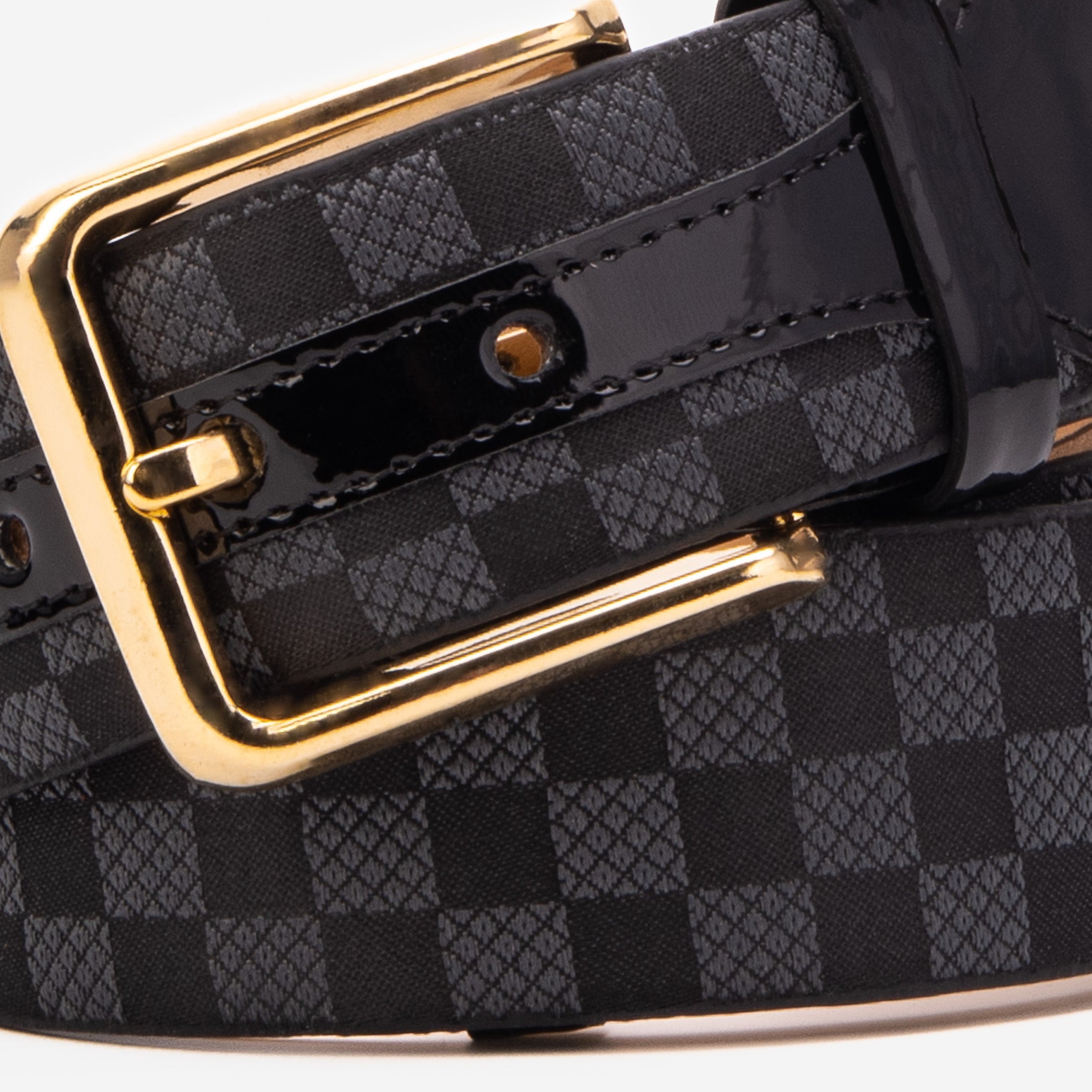 The Monte Carlo Black Leather Belt On Sale