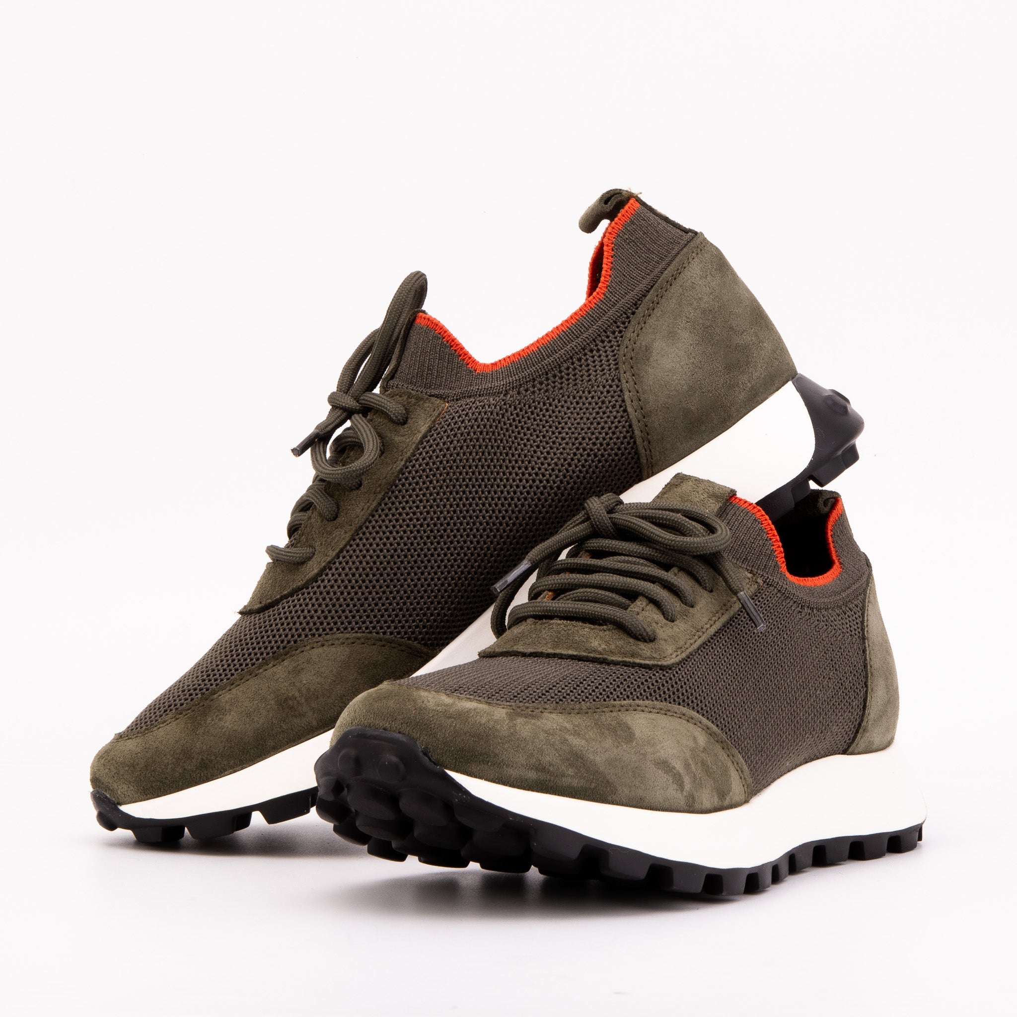 The Berlin Green Suede Leather Sneaker Exclusive Style
