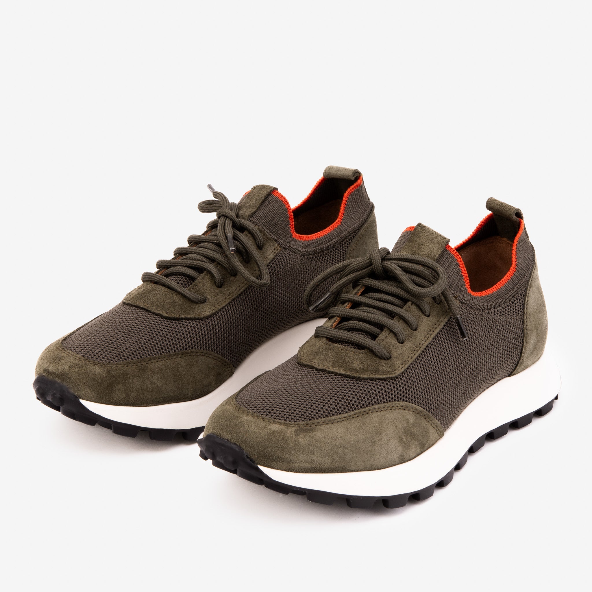 The Berlin Green Suede Leather Sneaker Exclusive Style
