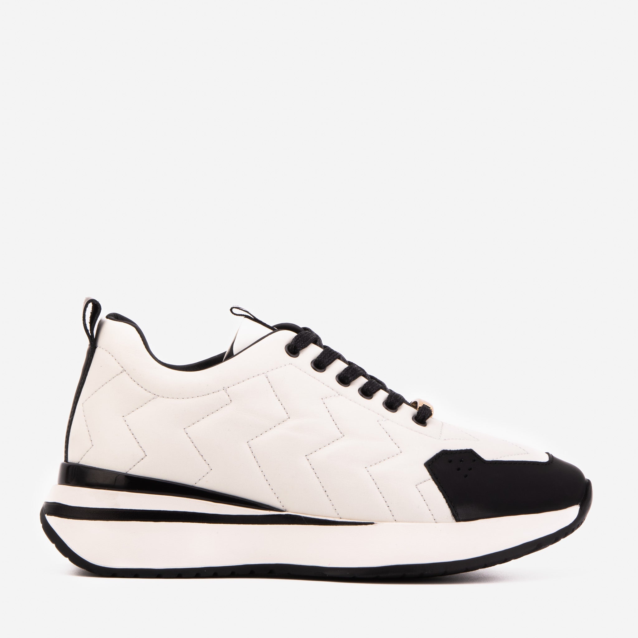 The Veneto White Leather Sneaker On Sale