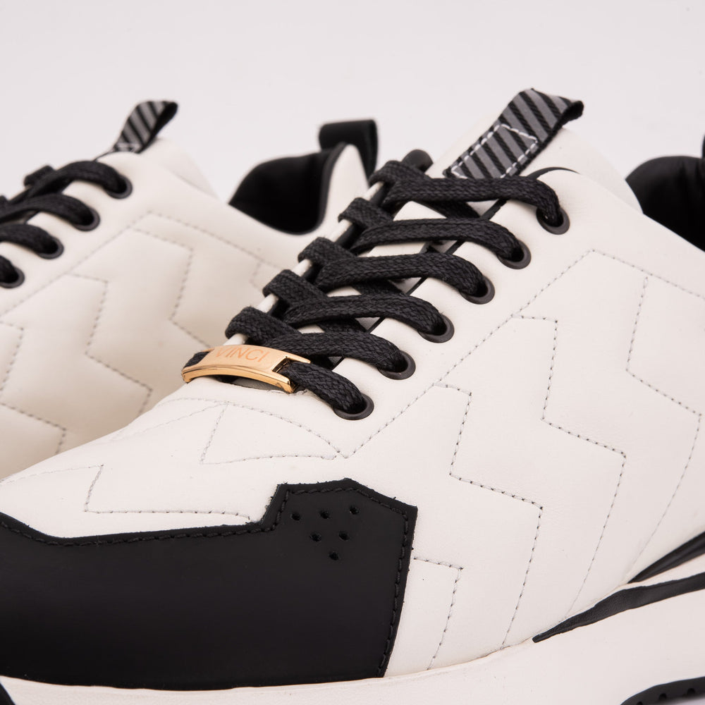 The Veneto White Leather Sneaker On Sale