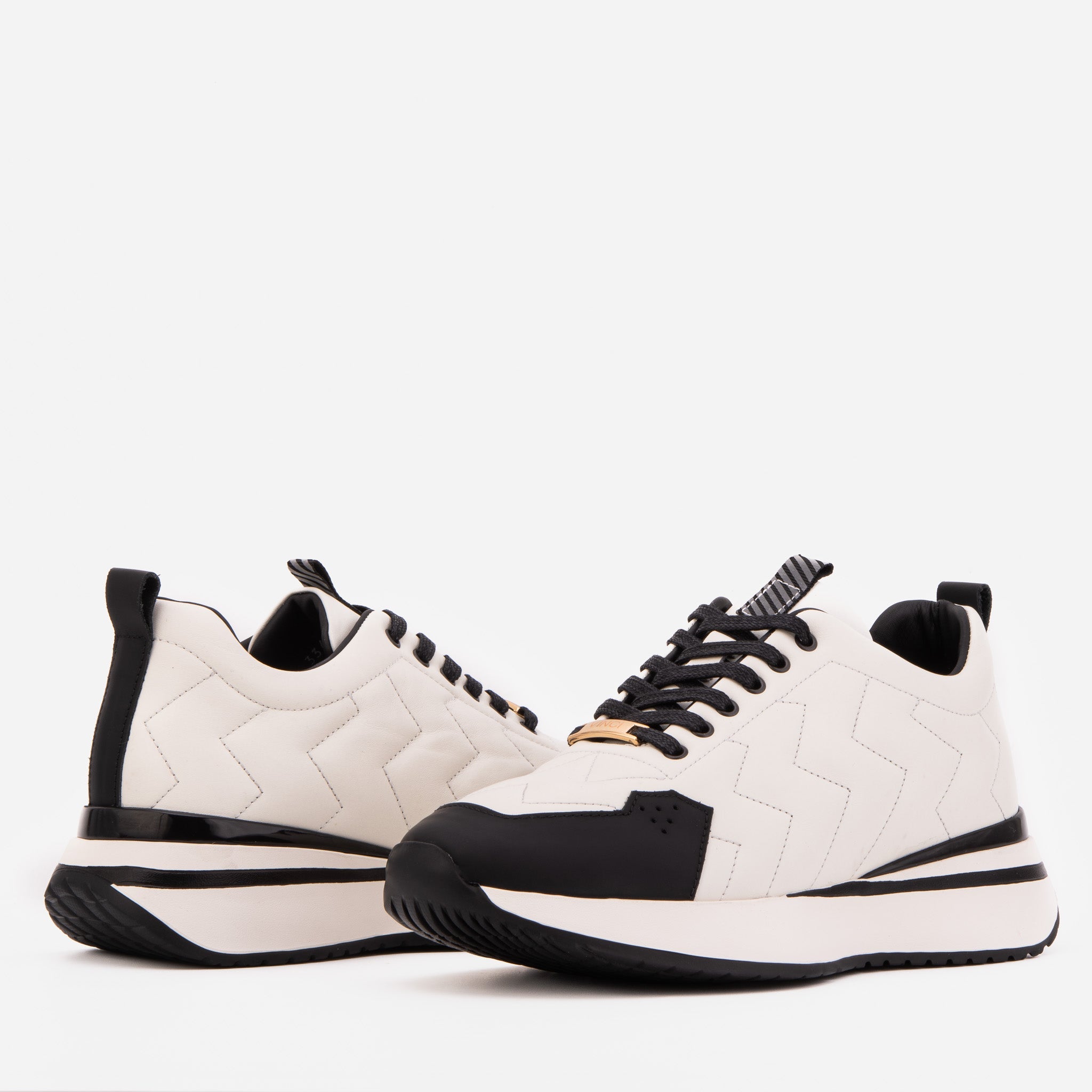 The Veneto White Leather Sneaker On Sale