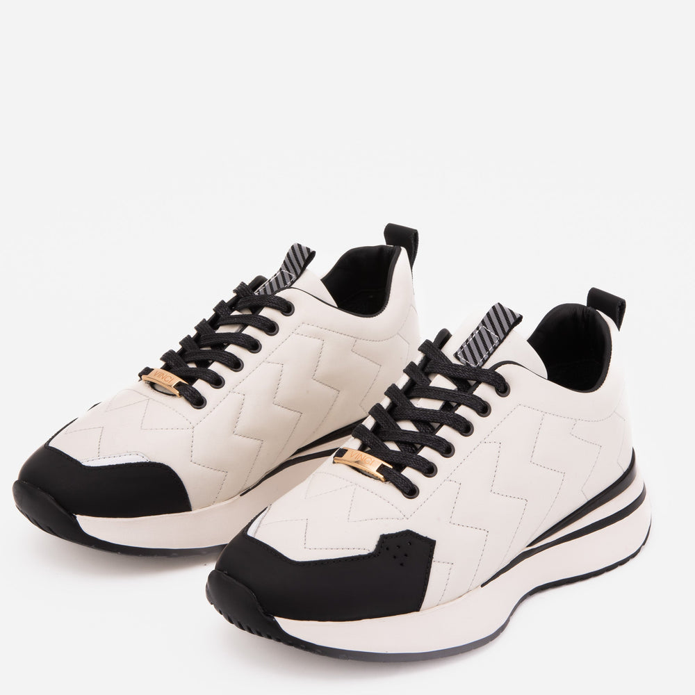 The Veneto White Leather Sneaker On Sale