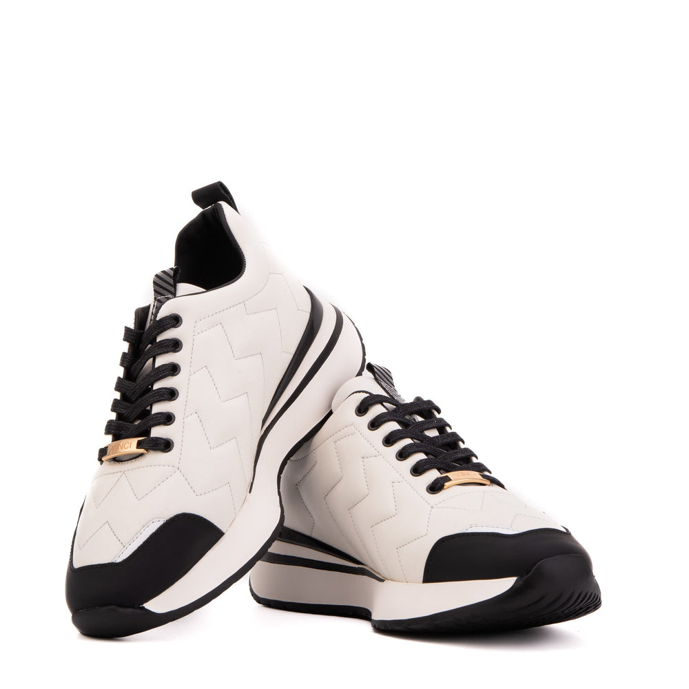 The Veneto White Leather Sneaker On Sale