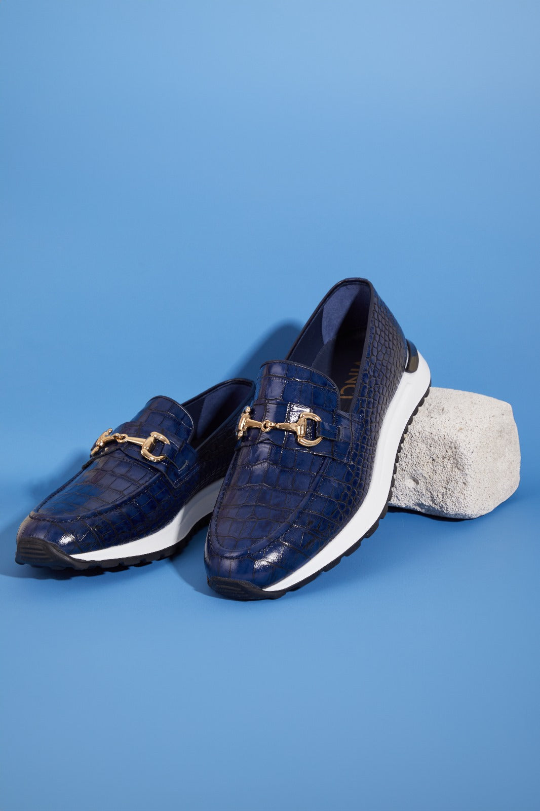The Padova Navy Blue Leather Sneaker All New