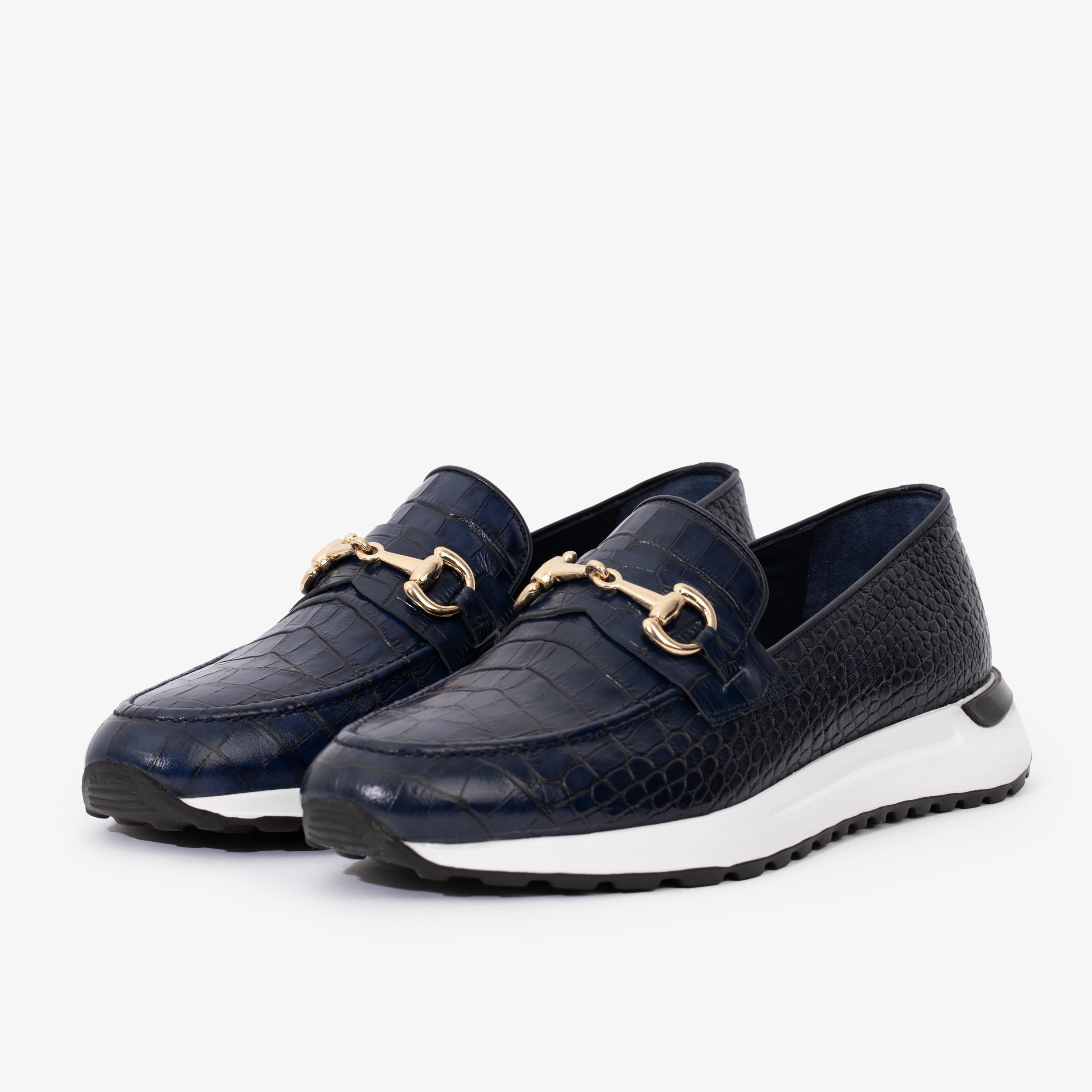 The Padova Navy Blue Leather Sneaker All New