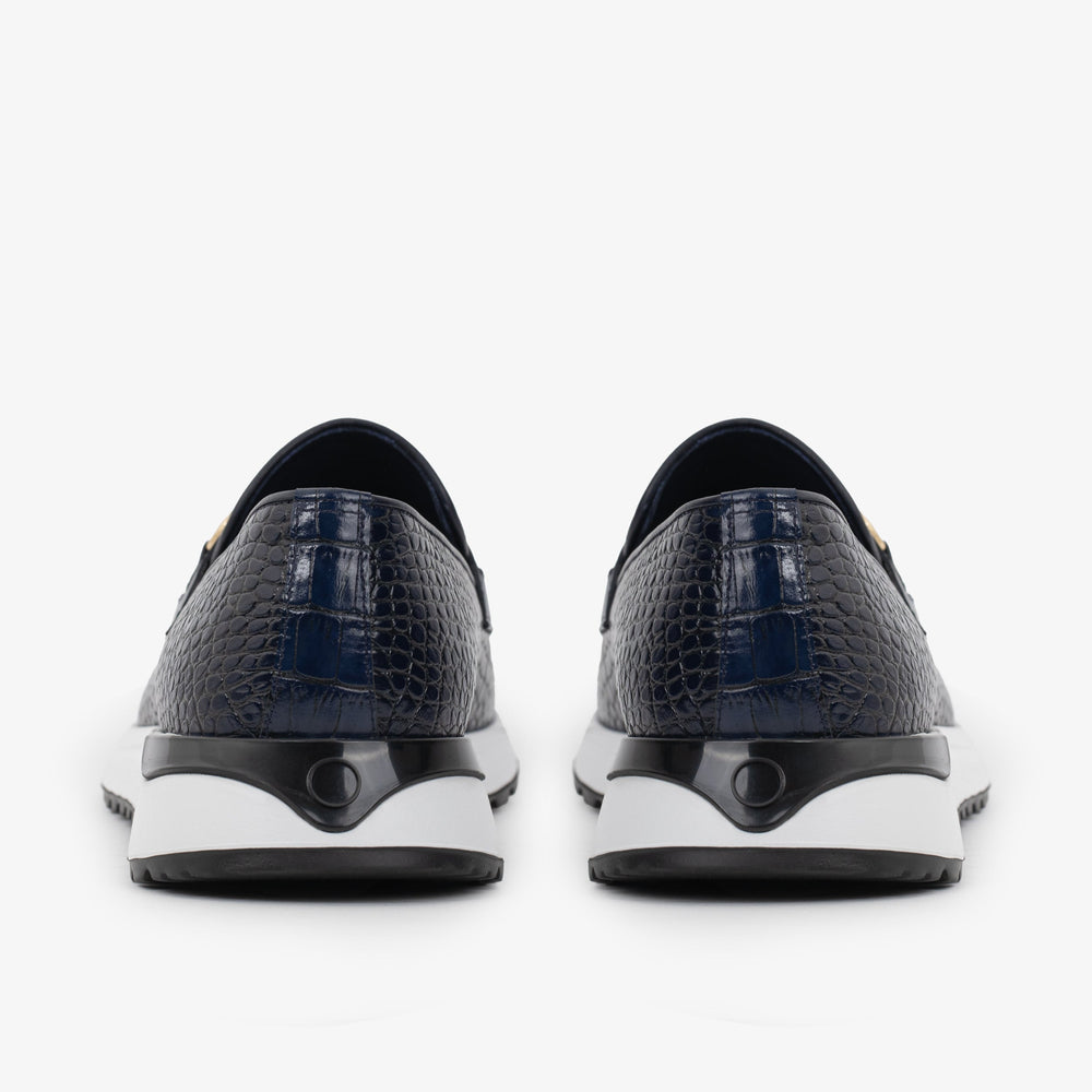 The Padova Navy Blue Leather Sneaker All New