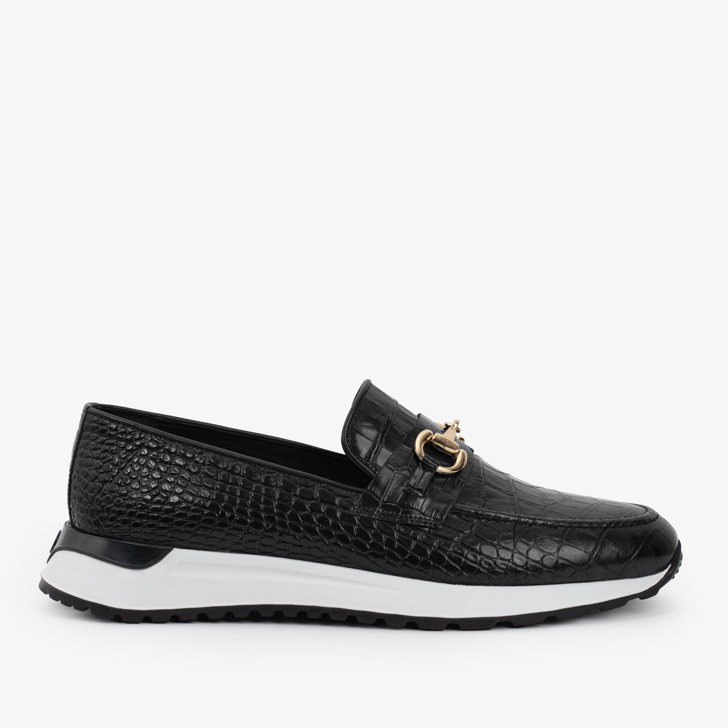 The Padova Black Leather Sneaker Fine Craftsmanship