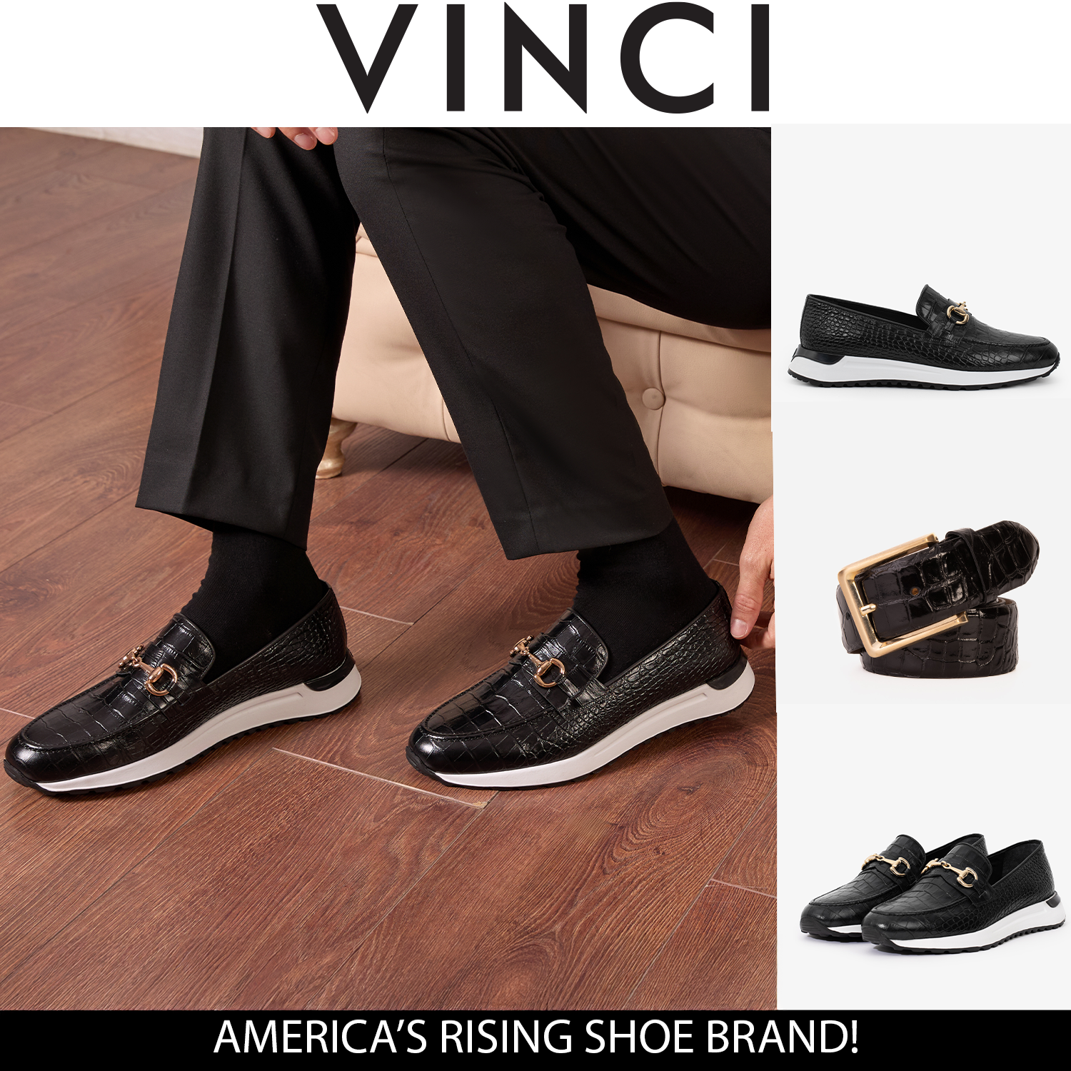 The Padova Black Leather Sneaker Fine Craftsmanship