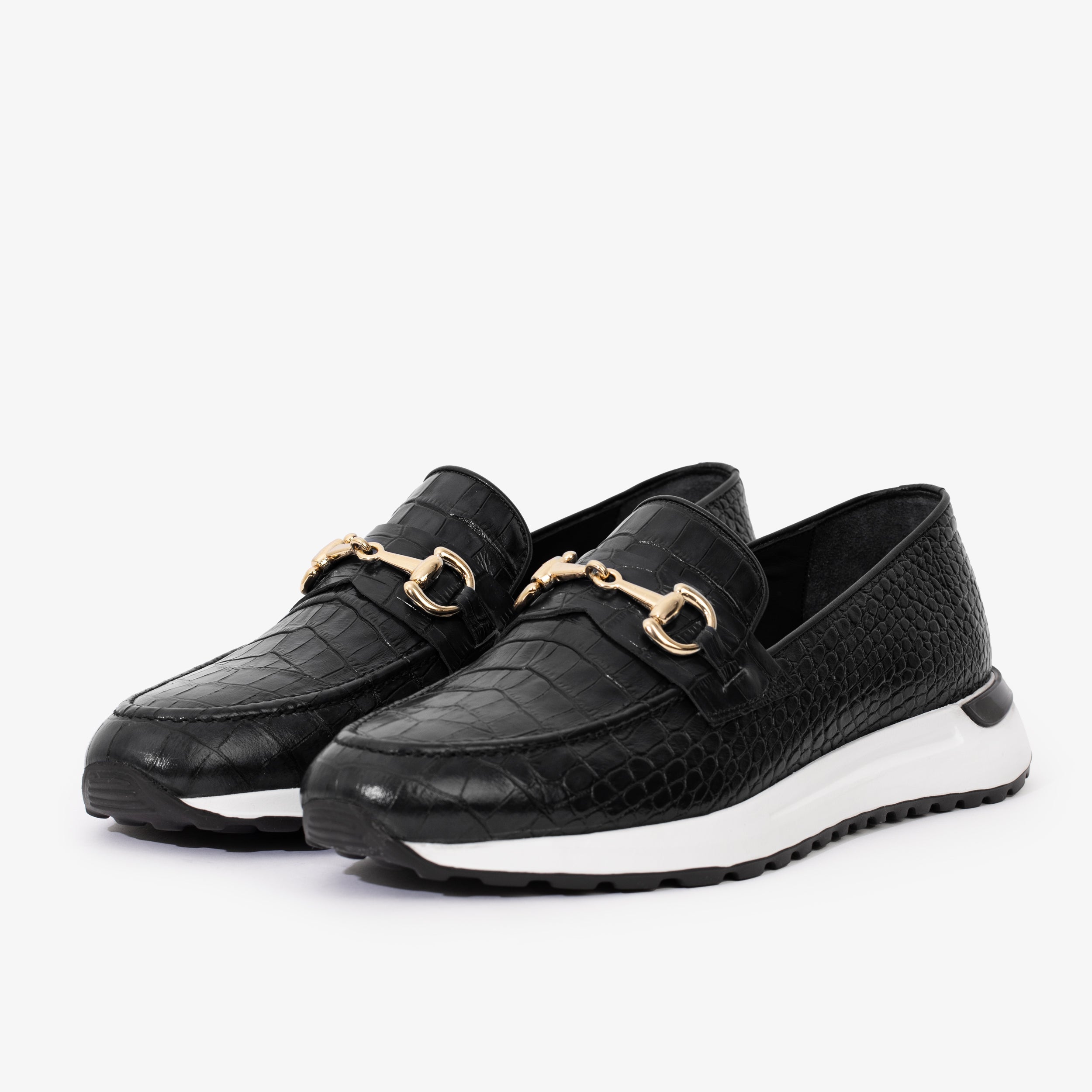 The Padova Black Leather Sneaker Fine Craftsmanship