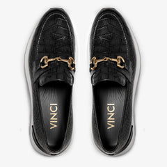 The Padova Black Leather Sneaker Fine Craftsmanship