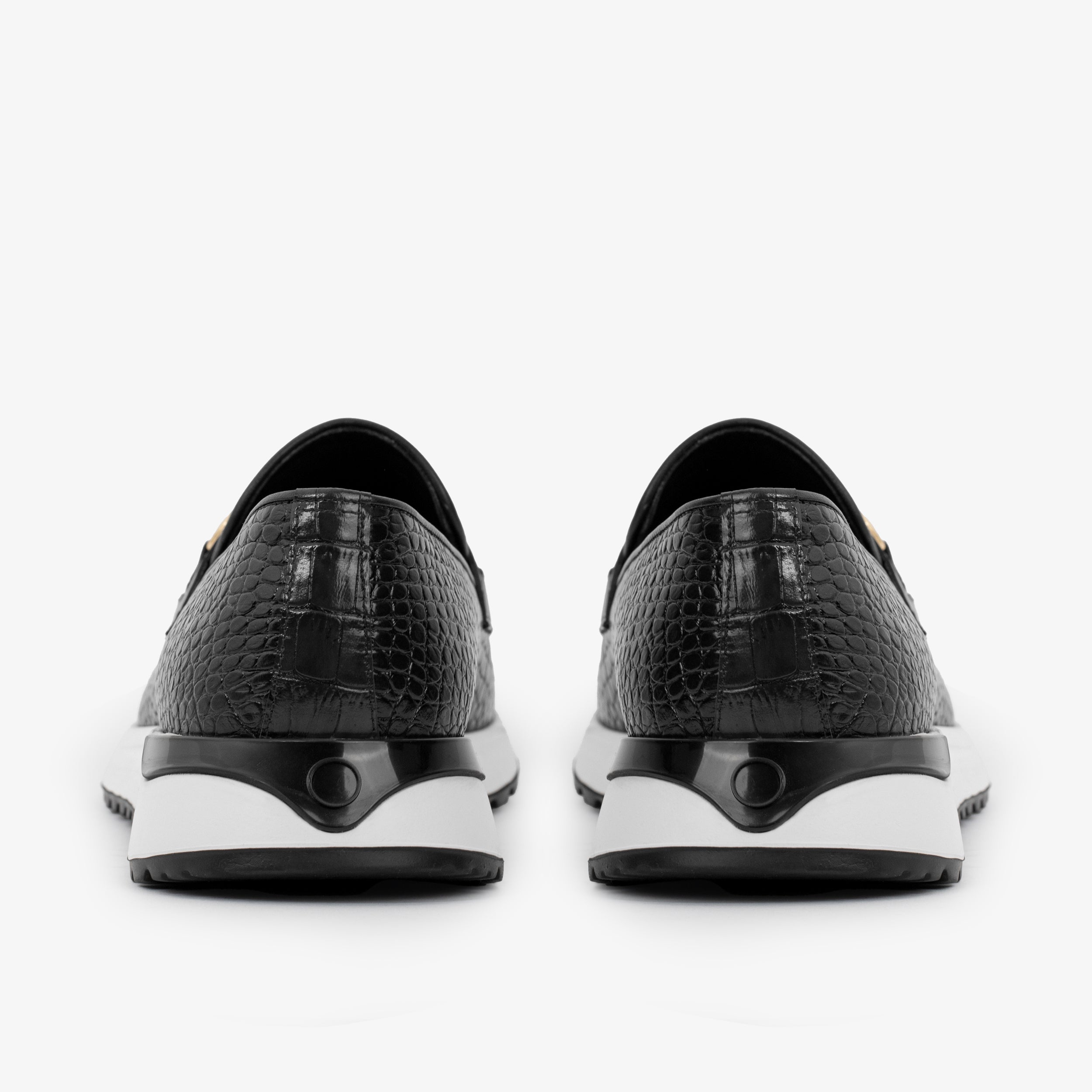 The Padova Black Leather Sneaker Fine Craftsmanship