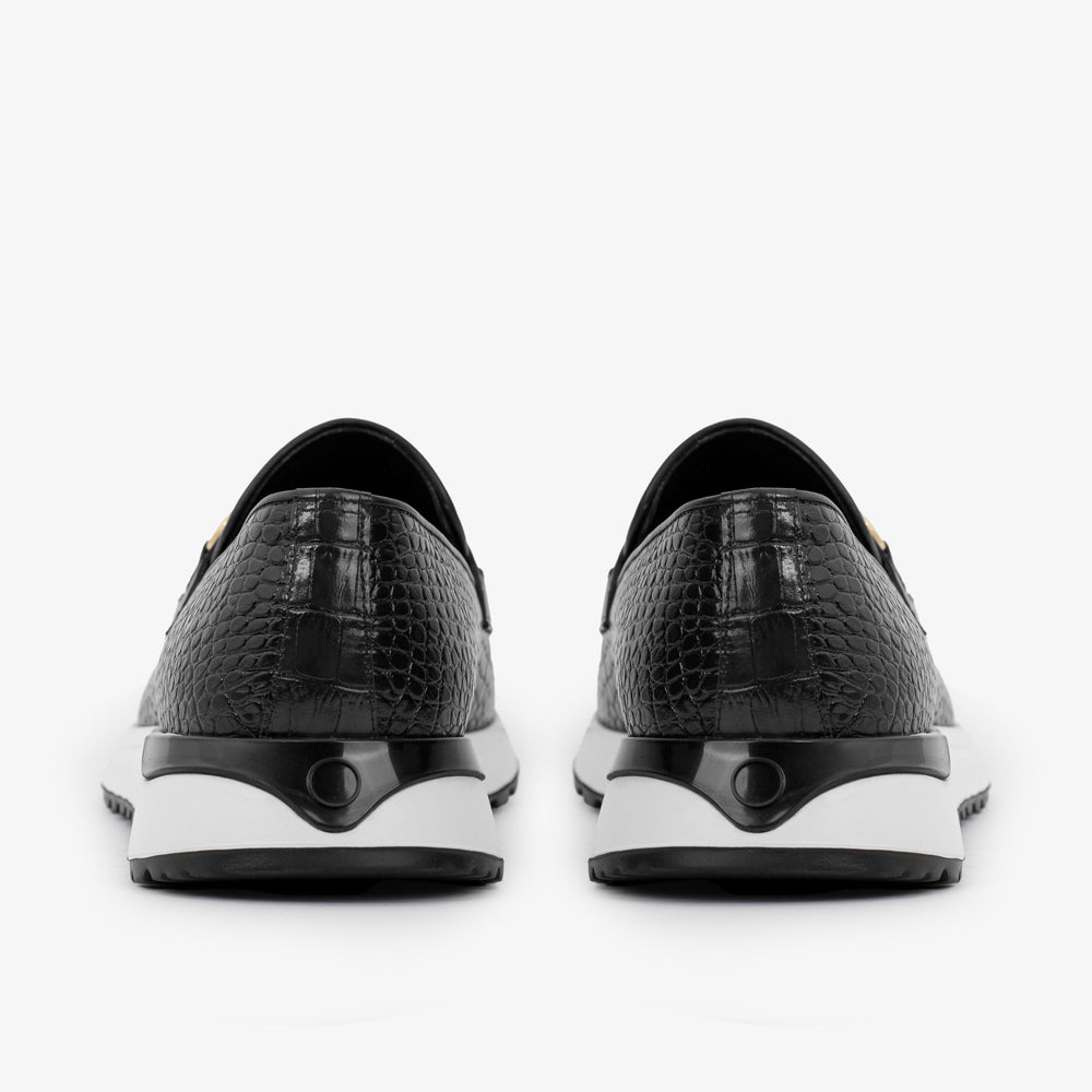 The Padova Black Leather Sneaker Fine Craftsmanship