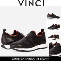 The Aslan Black Knitted Leather Sneaker Exclusive Style